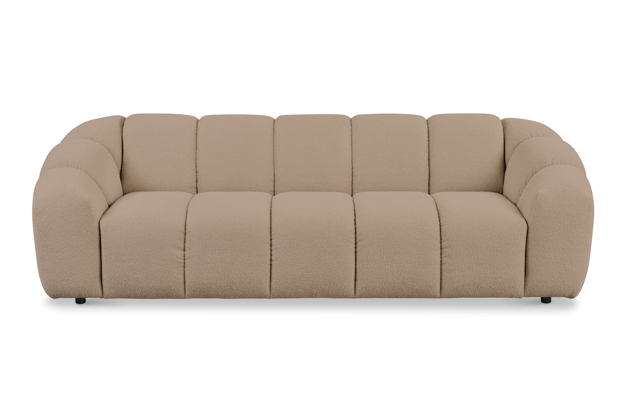 andas 3-Sitzer »Maribik«, Big-Sofa, recycelter Boucle-Stoff, plüschig, Breite 247 cm
