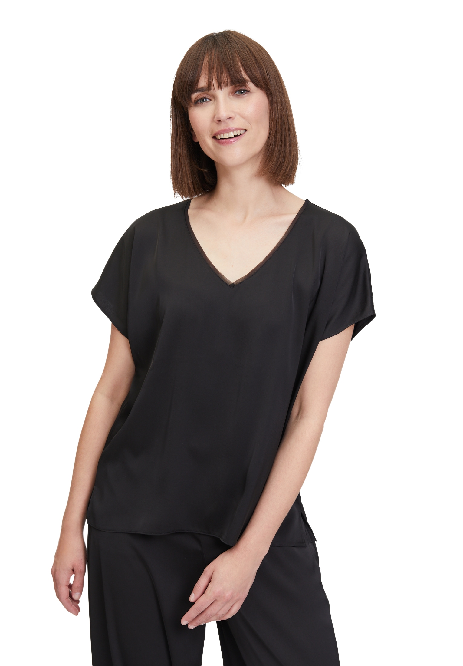 Vera Mont Satinbluse » Satin-Bluse su V-Ausschni...