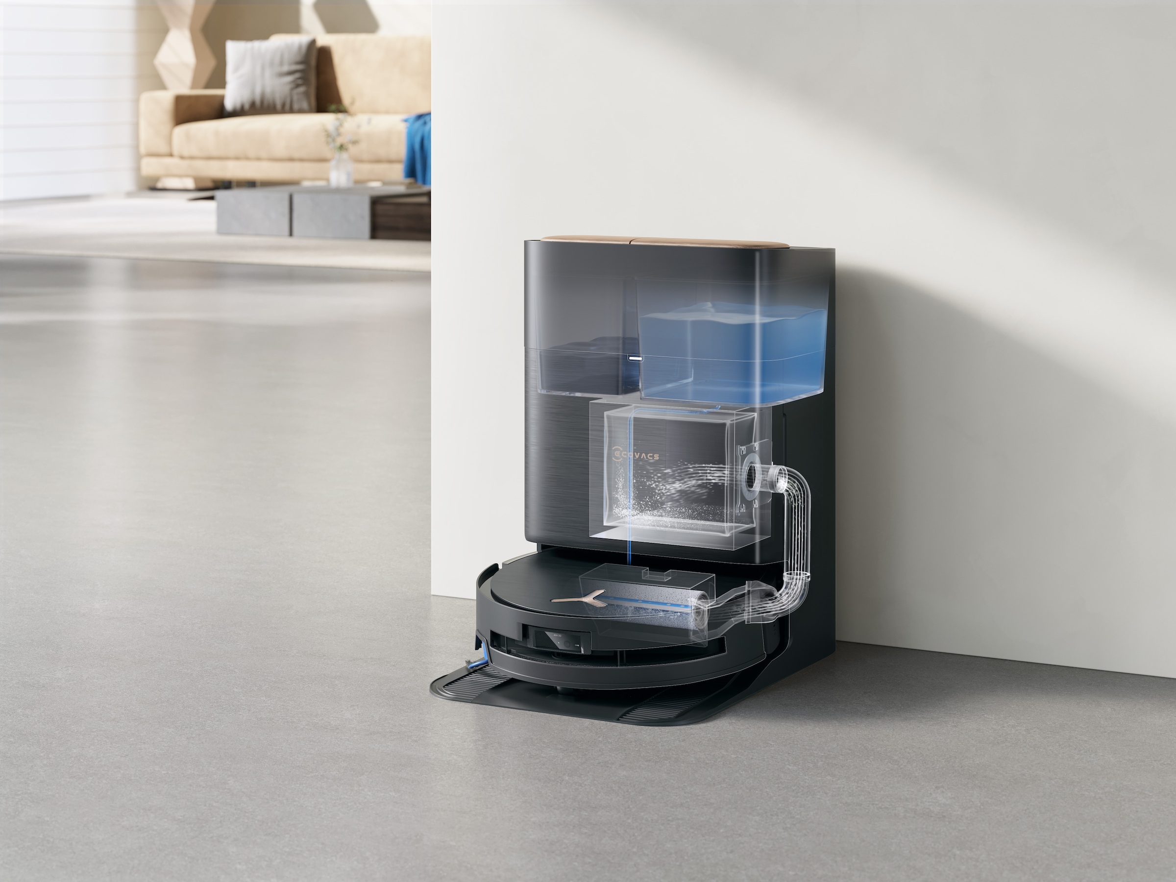 ECOVACS Saugroboter »DEEBOT X9 PRO OMNI«, Saug-und Wischroboter mit Absaugstation