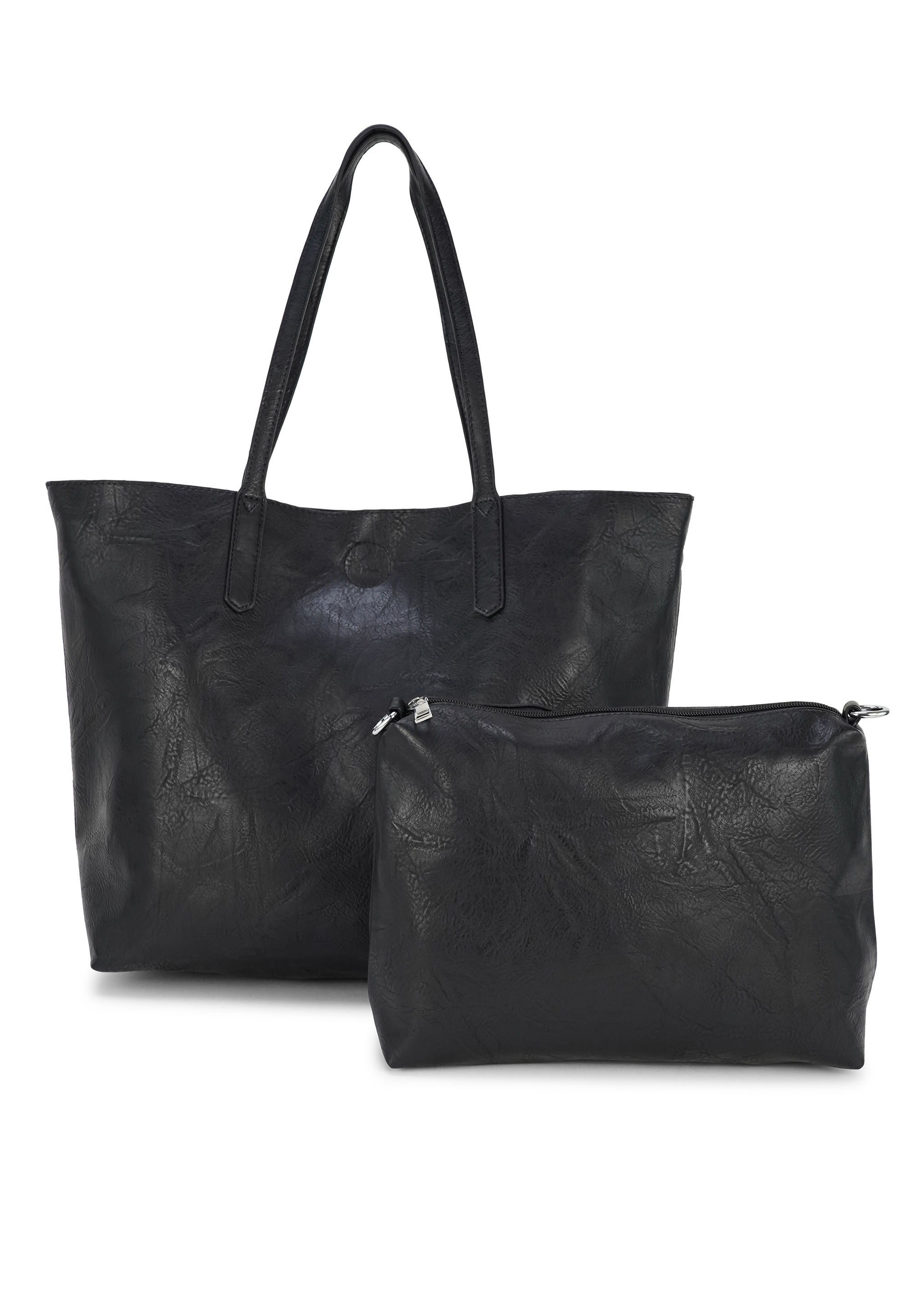 HARPA Damen Henkeltasche "SLOAN", schwarz, Lederimitat, unifarben, Taschen, mit herausnehmbarer Innentasche