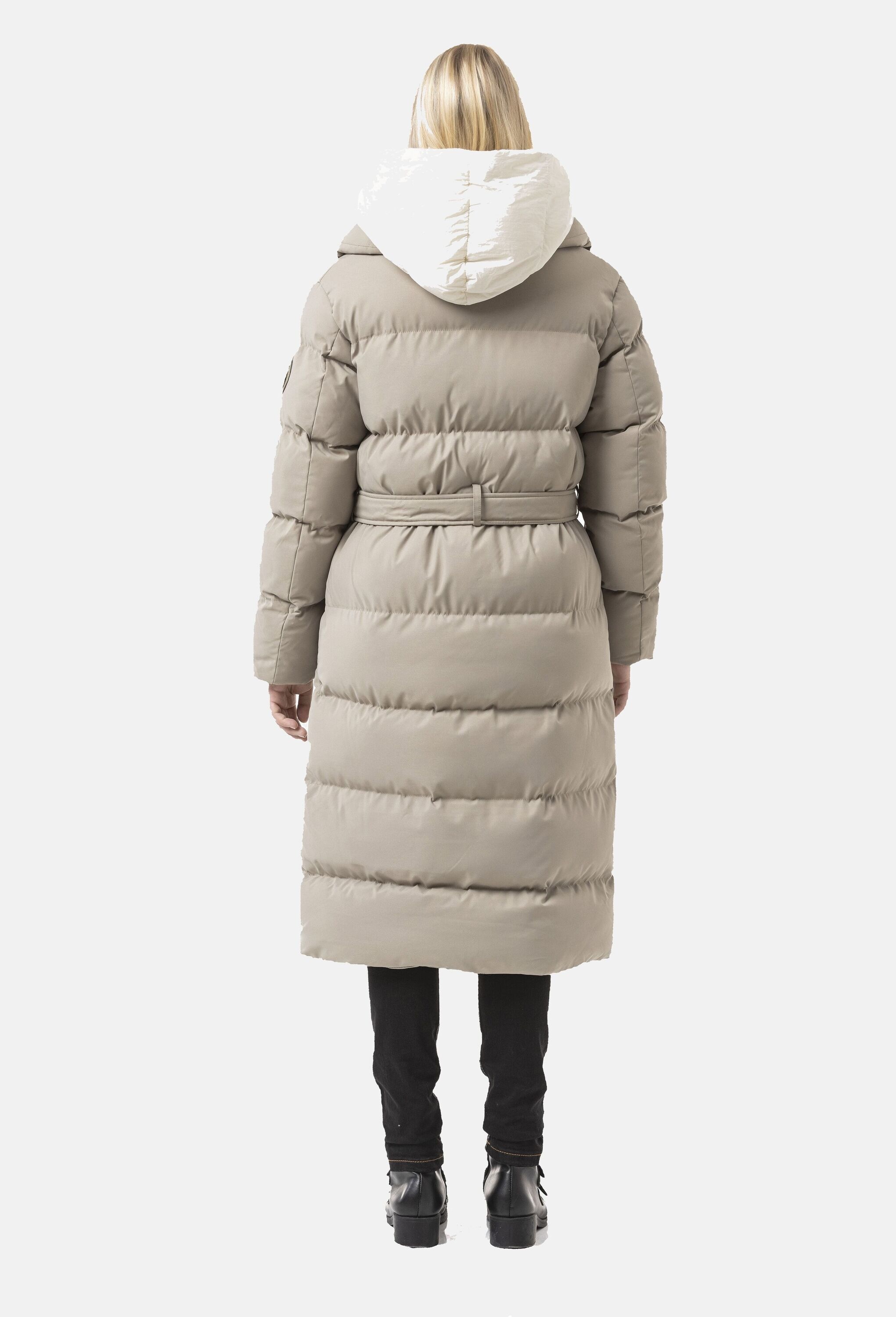 Cipo & Baxx Wintermantel »Cipo & Baxx Winterjacke WM145« mit Gürtel und Kapuze