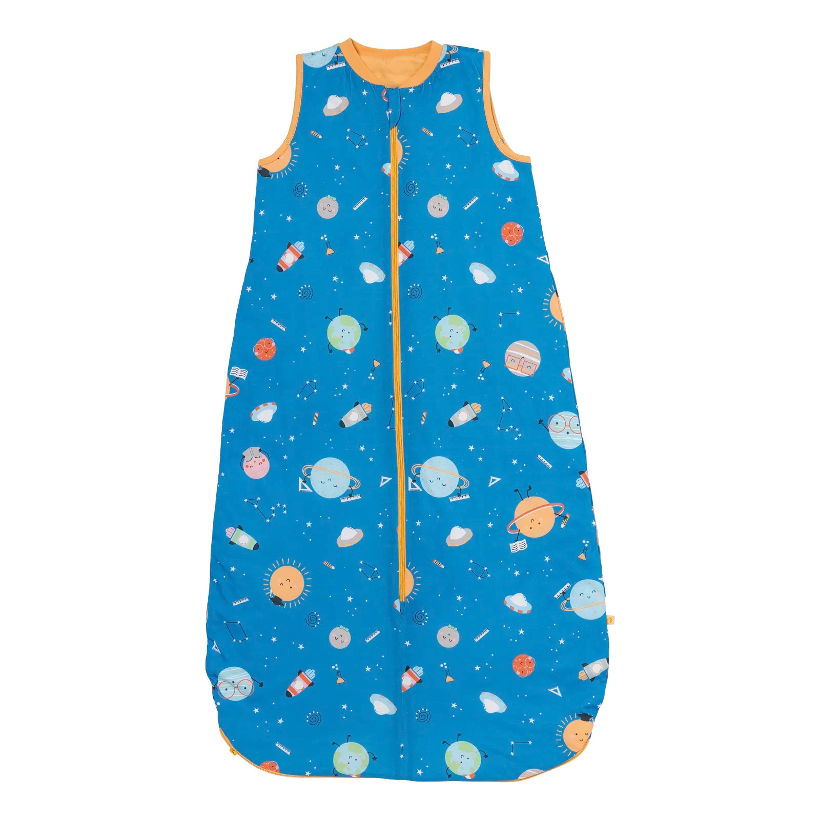SCHLUMMERSACK Babyschlafsack "Schlafsack ohne Füßen 1.0 Tog", L: 110cm, orange, Schlafsäcke