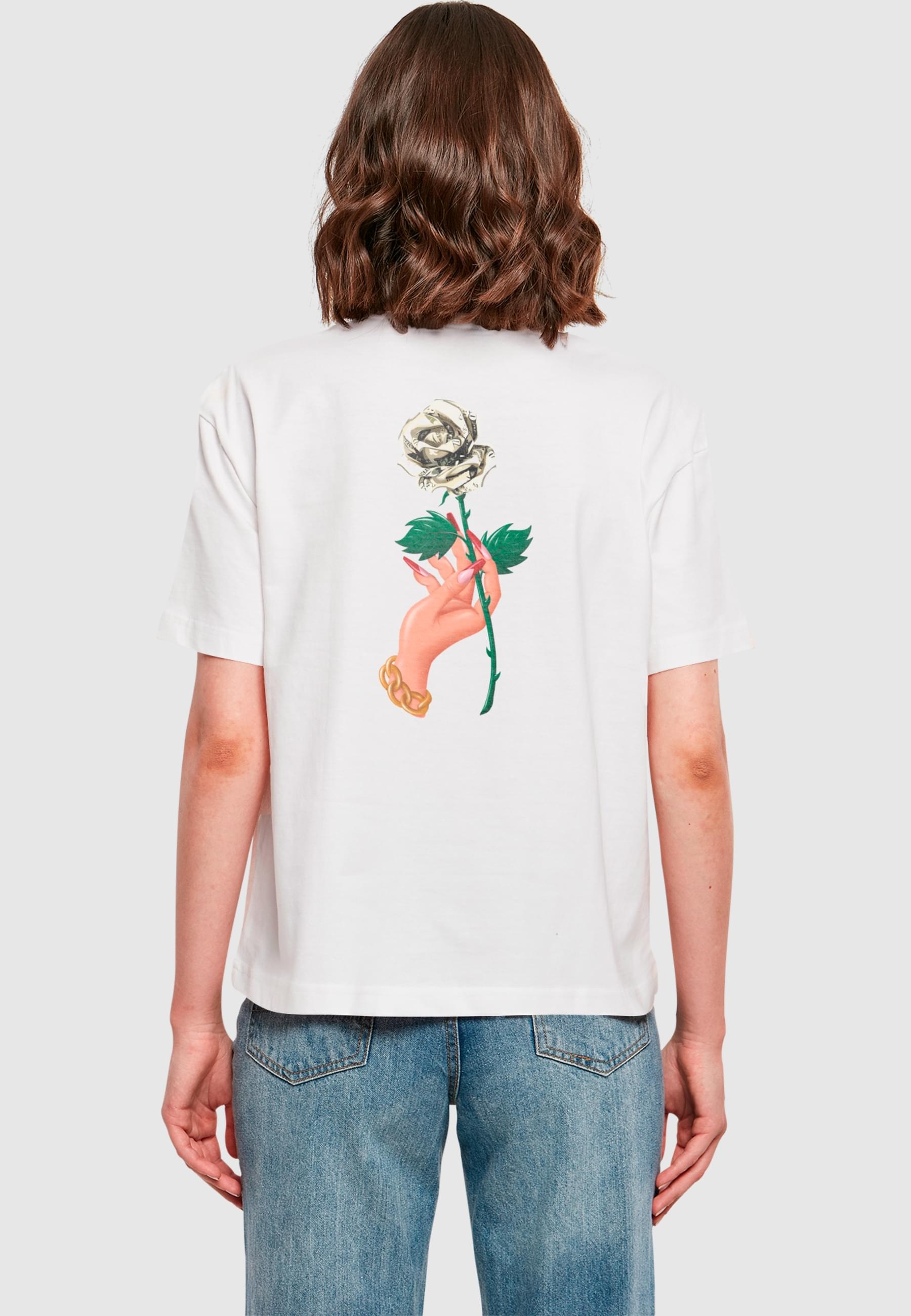 Miss Tee T-Shirt »Miss Tee Damen Love Is Blind Love Is Cruel Tee«, (1 tlg.)