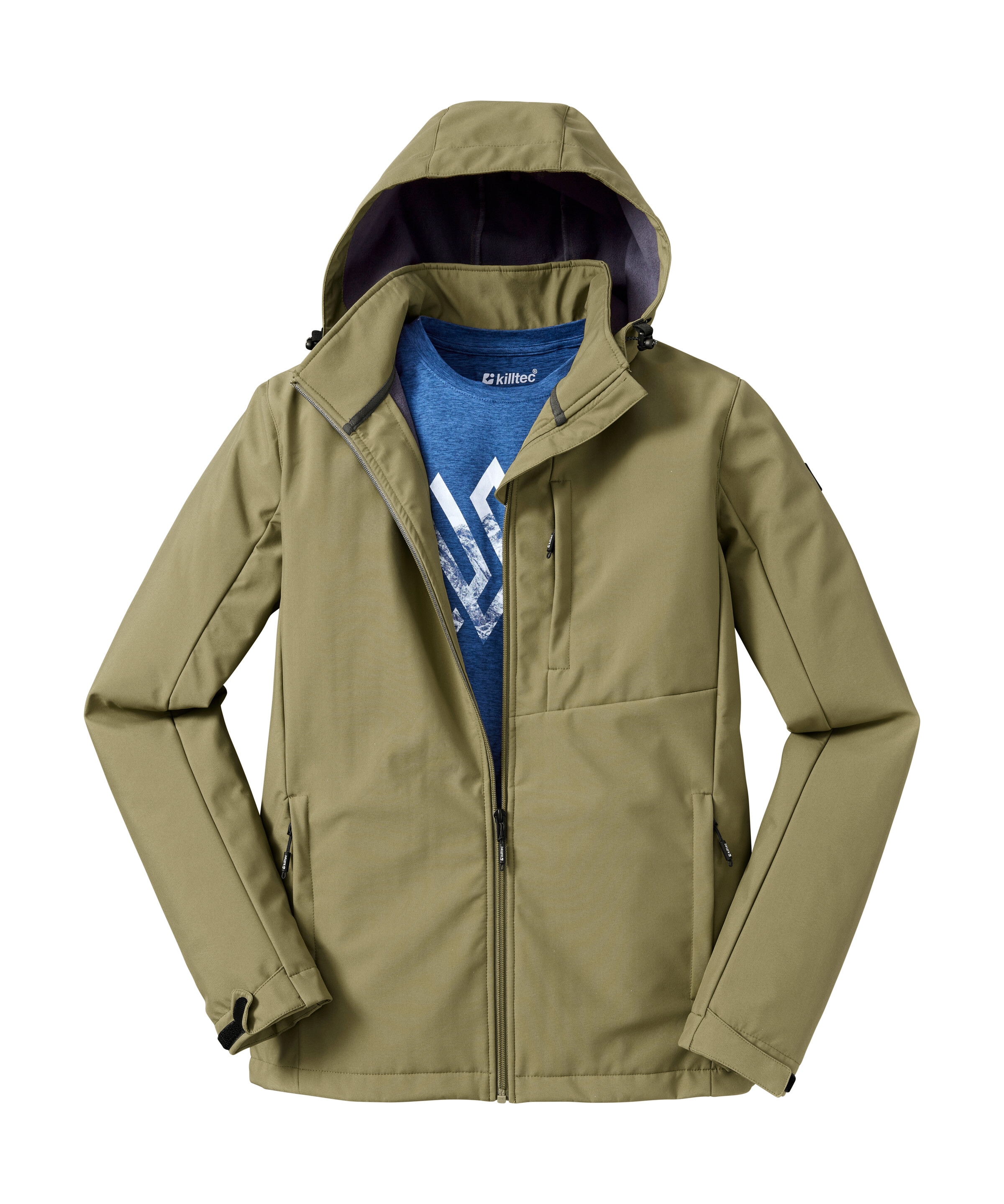 Killtec Softshelljacke »KOS 103 MN SFTSHLL JCKT«, Atmungsaktive, wind- und wasserabweisende Softshelljacke, PFAS-frei