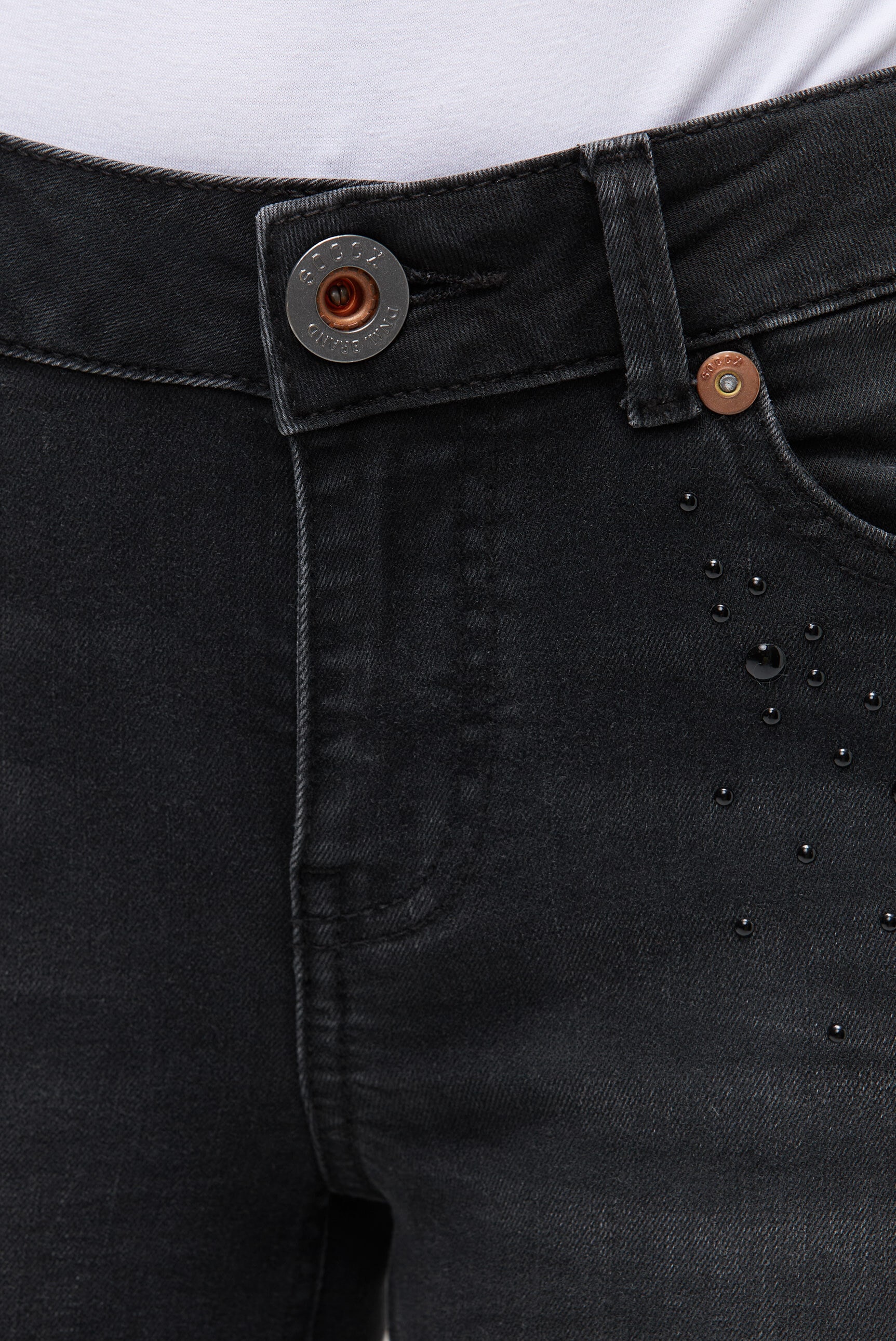 SOCCX Slim-fit-Jeans mit normaler Leibhöhe