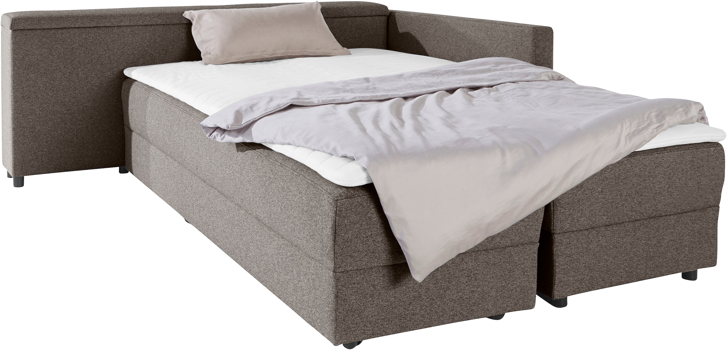 LOOKS by Wolfgang Joop Ecksofa »LooksIII L-Form«, durch Drehfunktion zum Bett wandelbar, inklusive Staufach