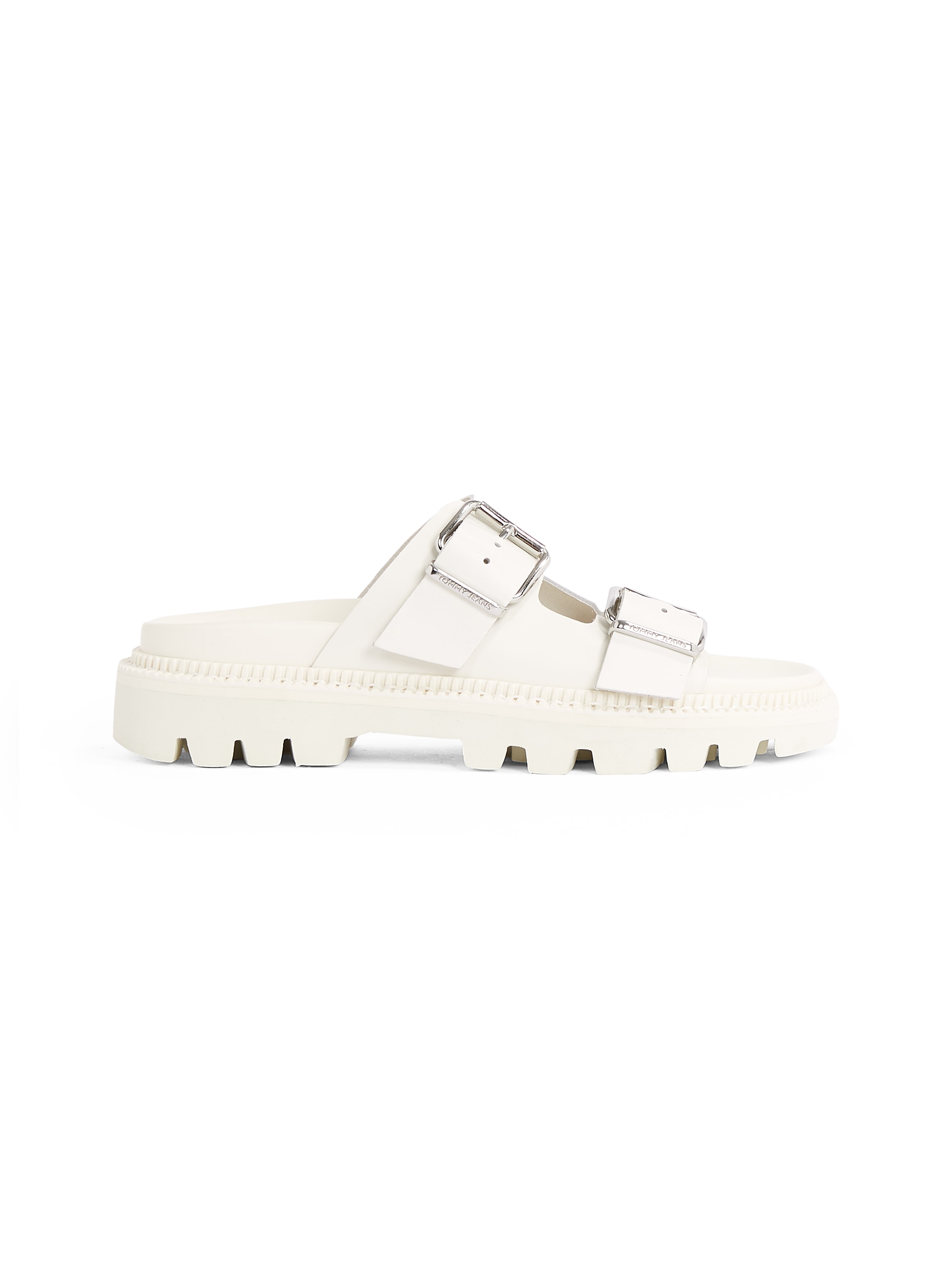 Tommy Jeans Pantolette »TJW DOUBLE STRAP SANDAL«, Plateau, Sommerschuh, Schlüpfschuh mit zwei verstellbaren Schnallen