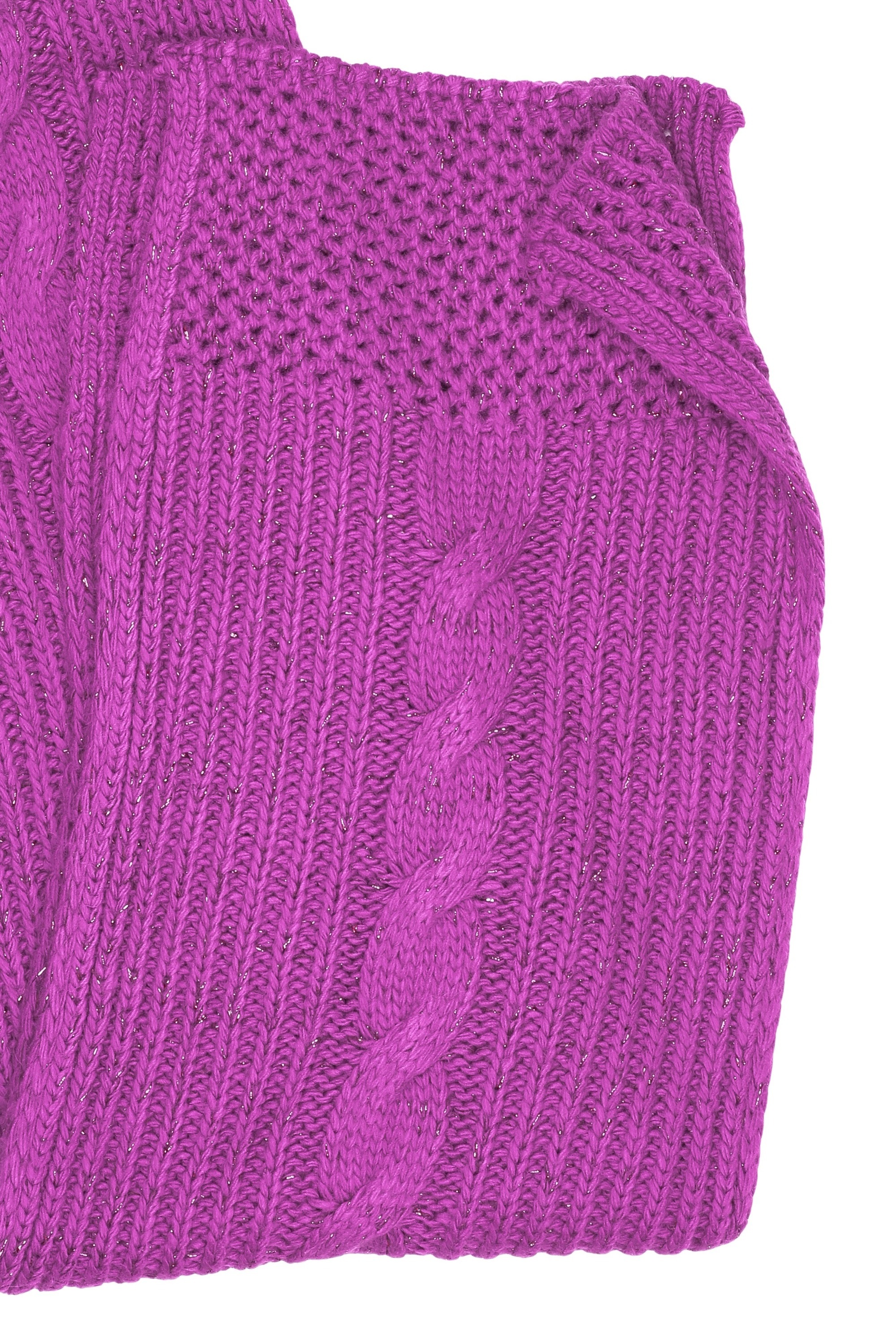 Thumbnail - COLLEZIONE ALESSANDRO Strickschal "Warm" 1 Stk. mit Zopfmuster und dezentem Glitzer