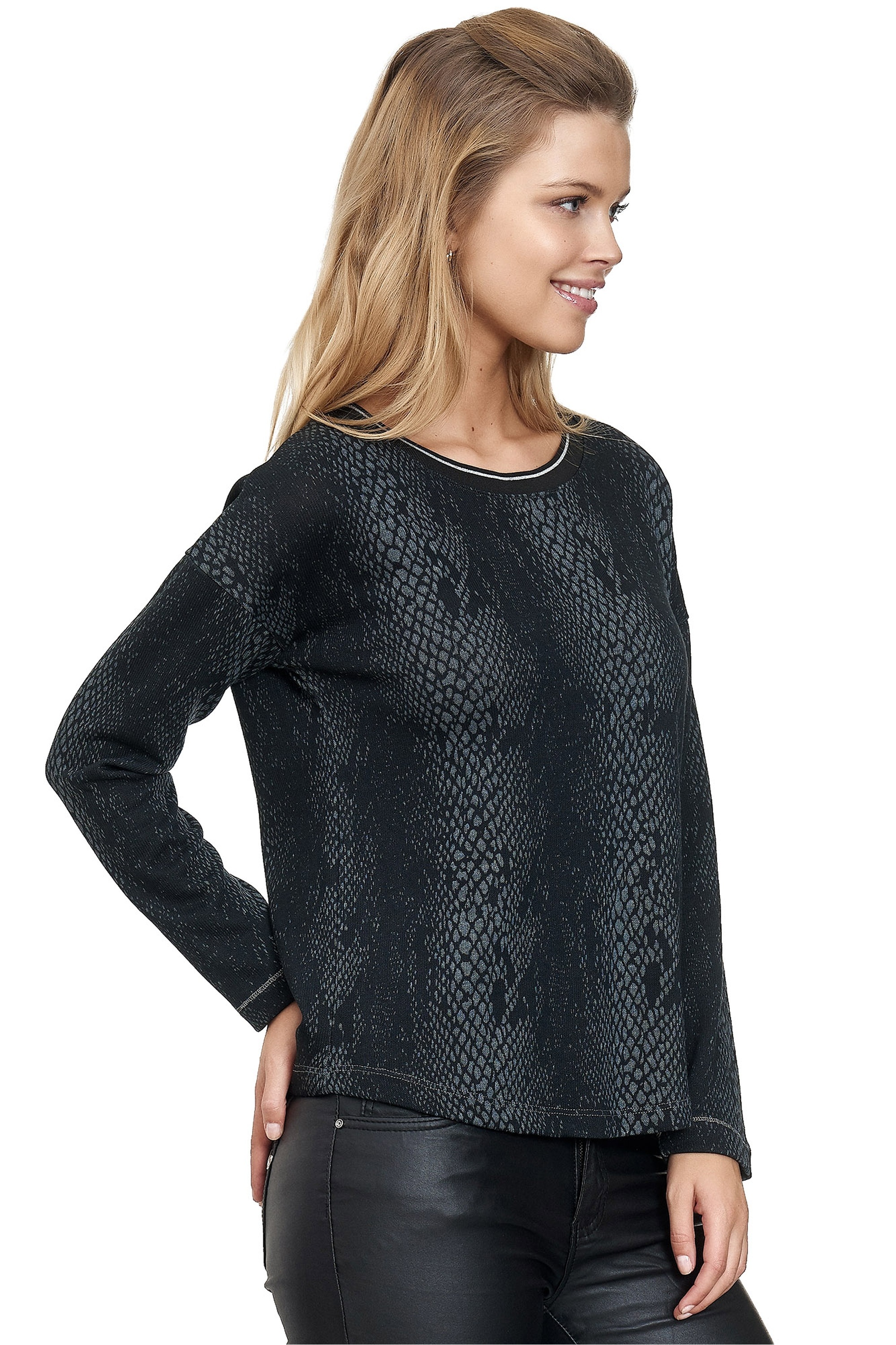 Decay Langarmshirt, mit tollem Schlangen-Muster