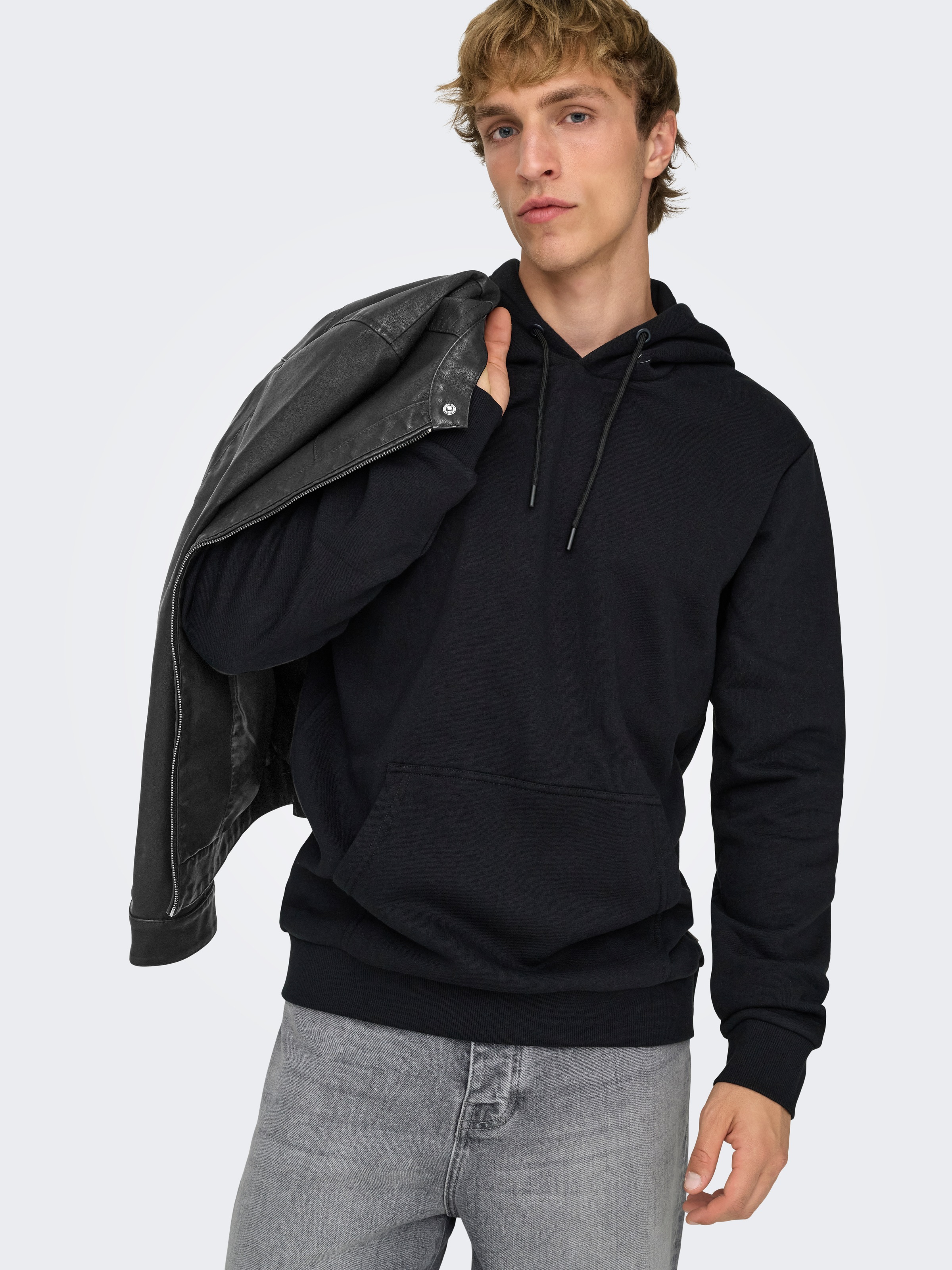 ONLY & SONS Bikerjacke "MIKE PU RACER JACKET" ohne Kapuze günstig online kaufen