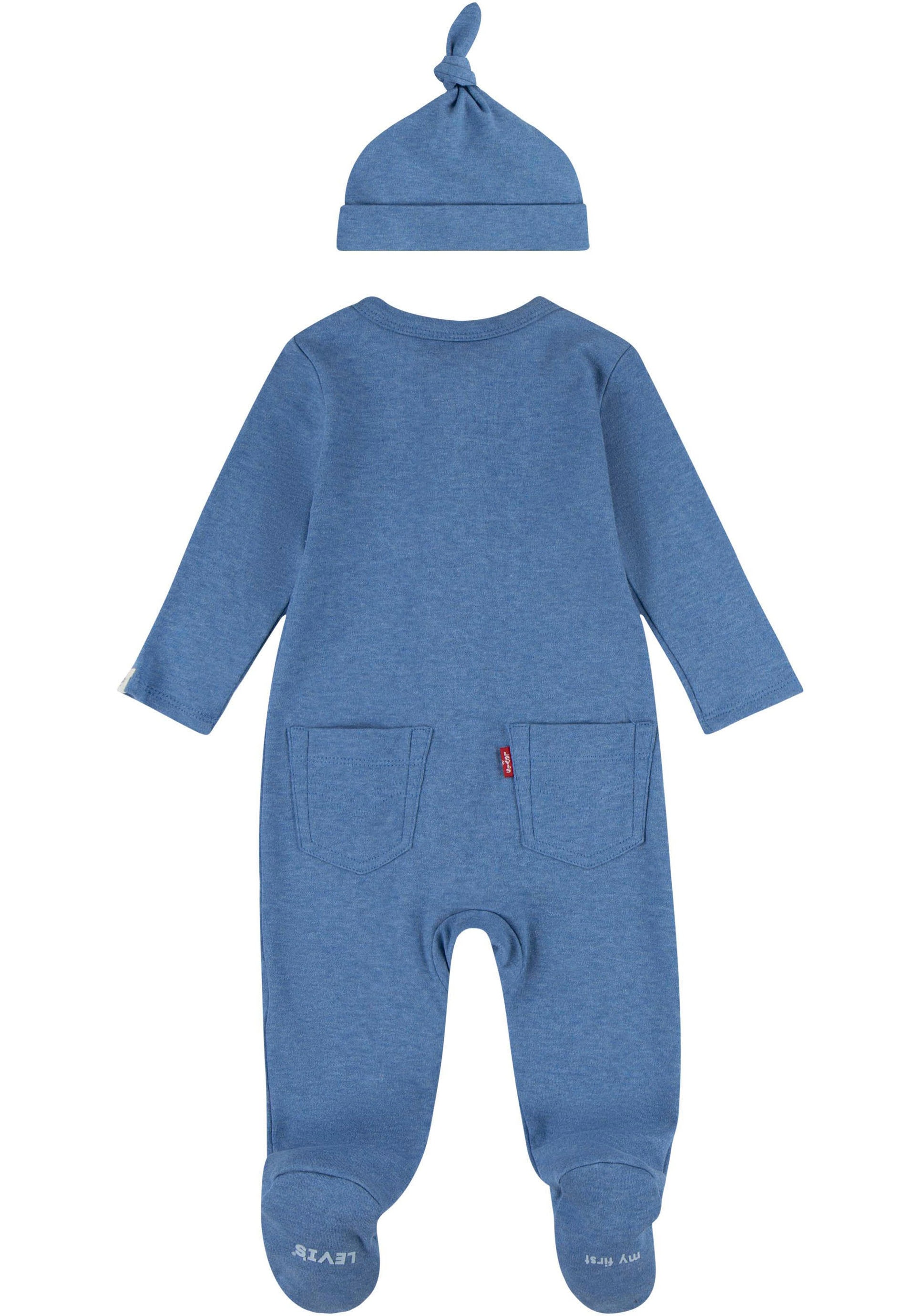 Levi's® Kids Neugeborenen-Geschenkset »LVN FOOTED COVERALL & HAT SET«, (Set, 2 tlg.), UNISEX