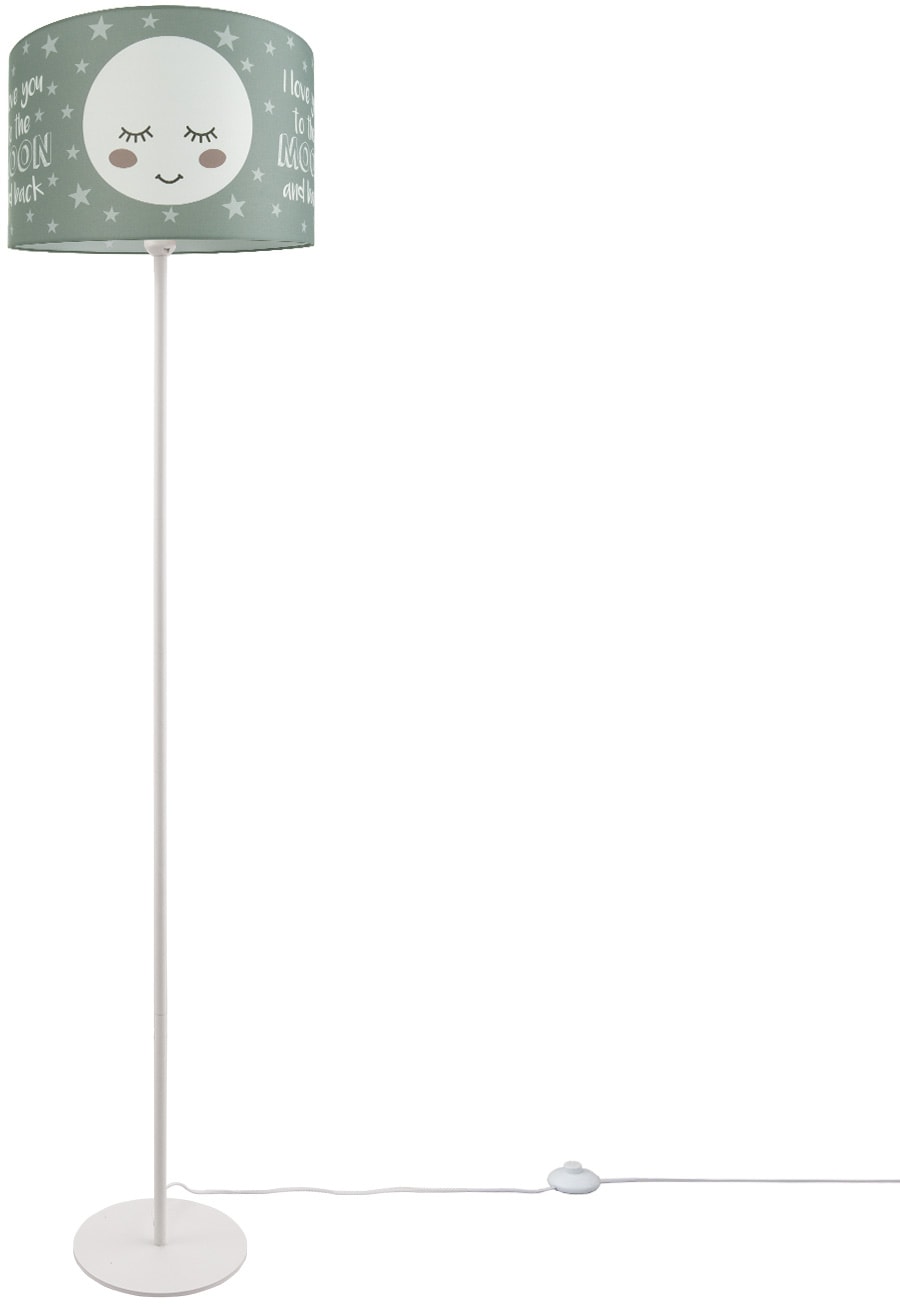 Kinderzimmer E27 Lampe Mit Deko 1 Stehlampe »Aleyna kaufen LED flammig-flammig, Mond-Motiv | Paco 103«, Home Kinderlampe günstig