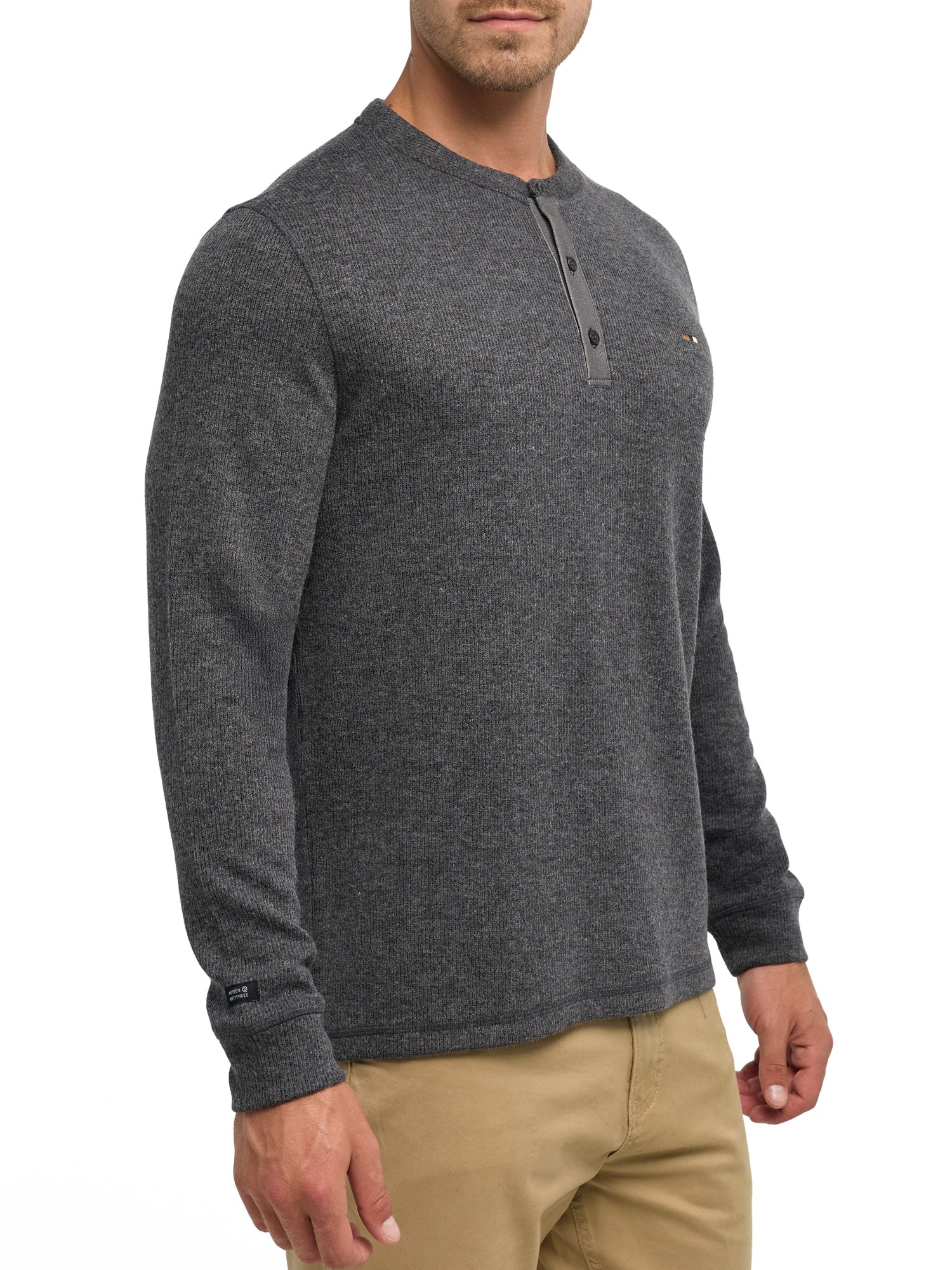 Indicode Sweatshirt »INDorburn Grandad«, Materialmix, regular fit

