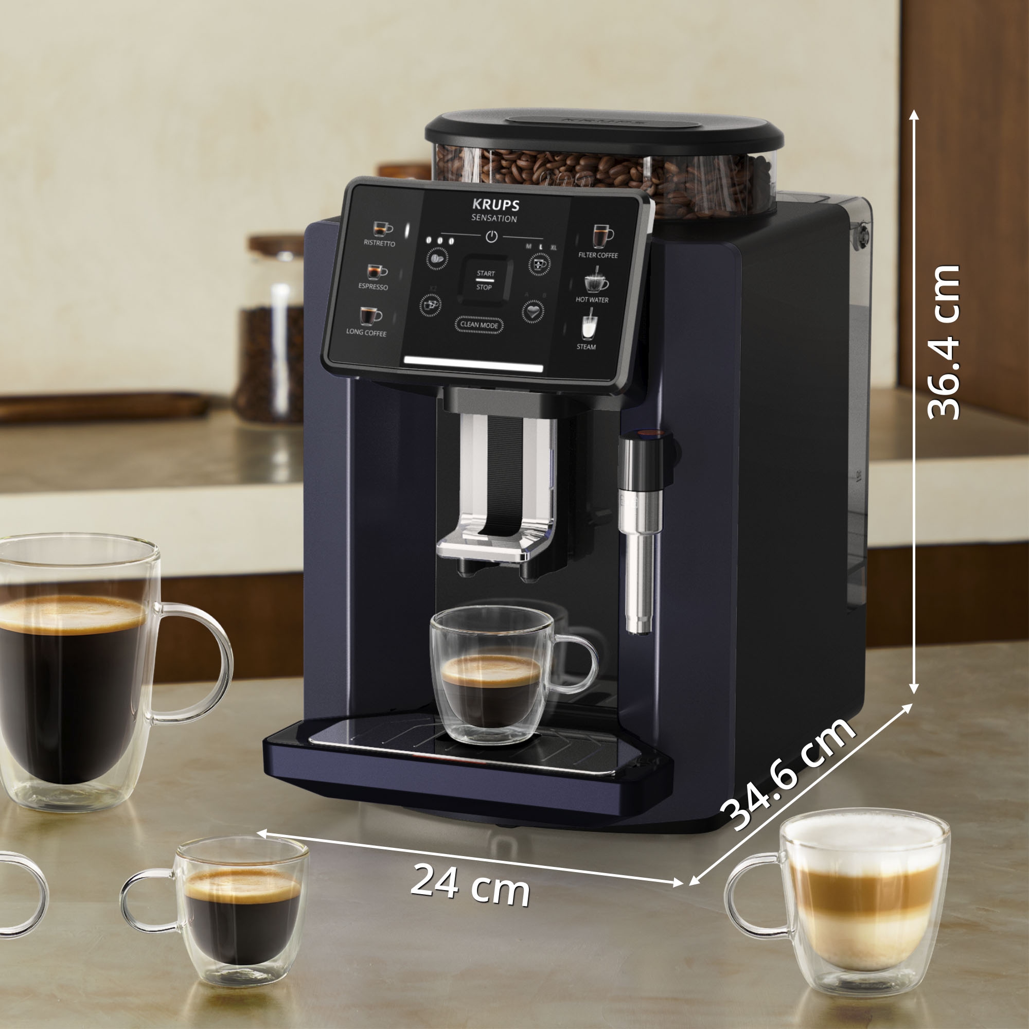 »EA910B.23 Sensation Wert Krups von Kaffeevollautomat | im UVP 79,99 Krups mit Milchaufschäumer BAUR Milk Bundle«,