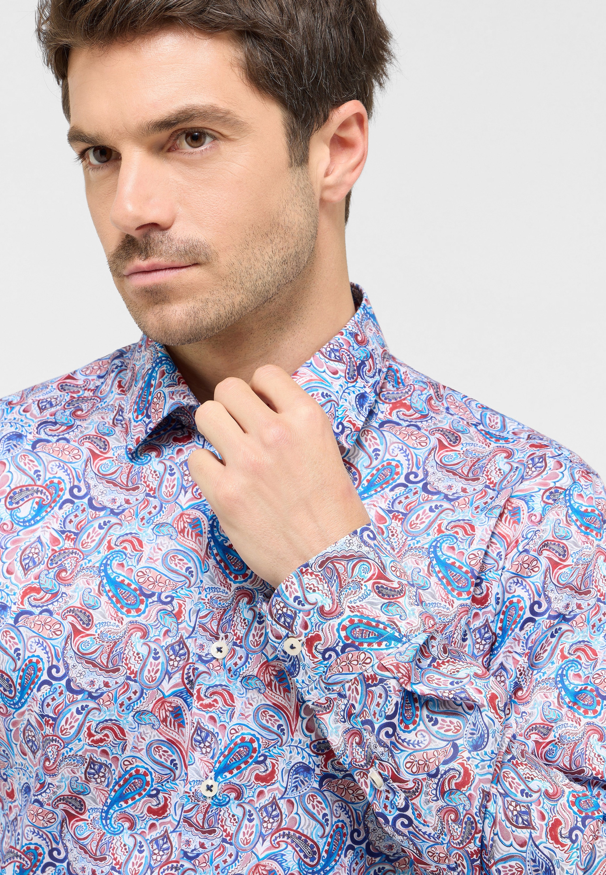 Eterna Langarmhemd »SLIM FIT«, EASY IRON (bügelleicht)