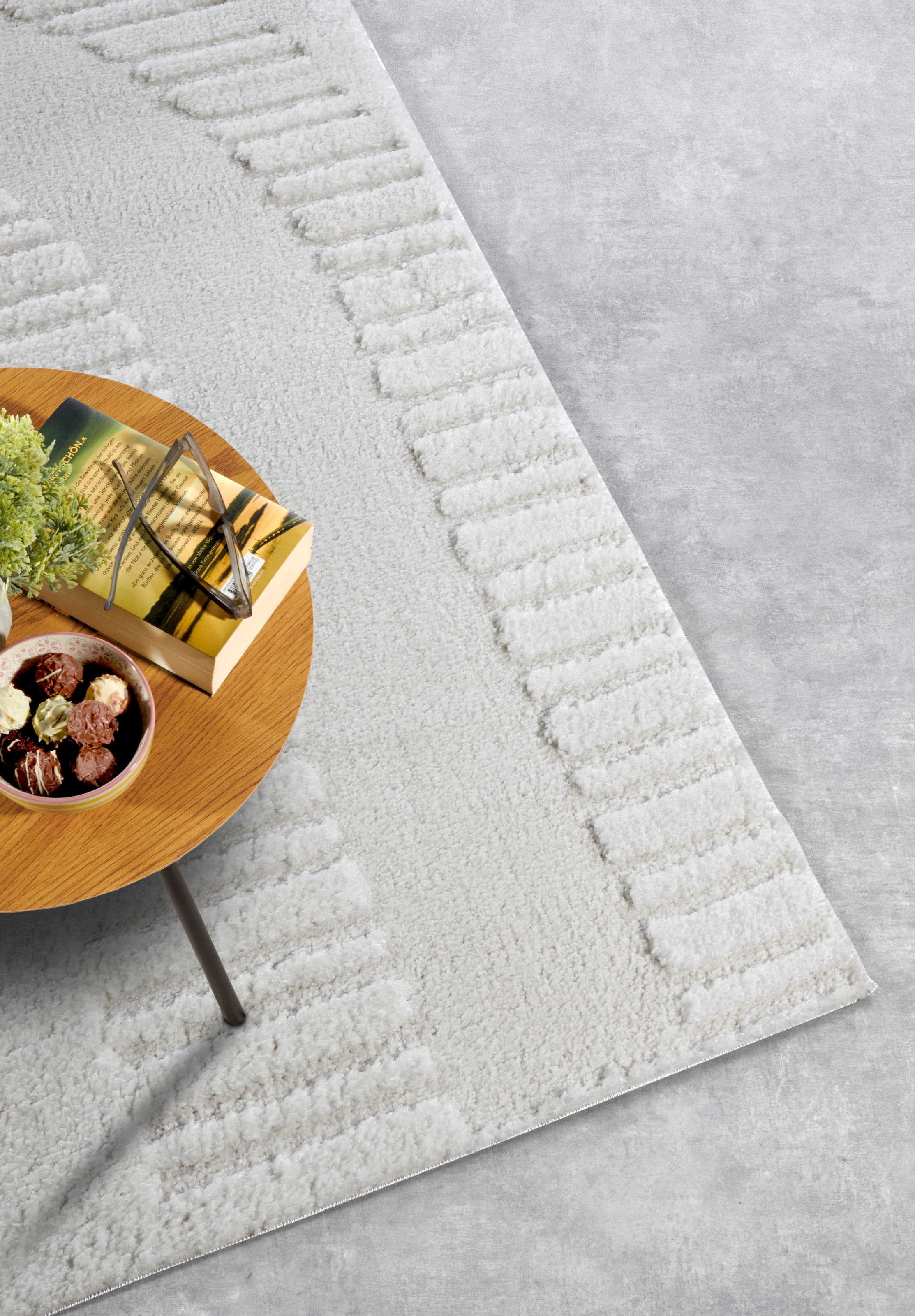 ELLE DECORATION Designteppich »Bartoux«, rechteckig, 18 mm Höhe, Hochflor, Shaggy, Läufer, weich, Langflor, modern, Hoch Tief Effekt