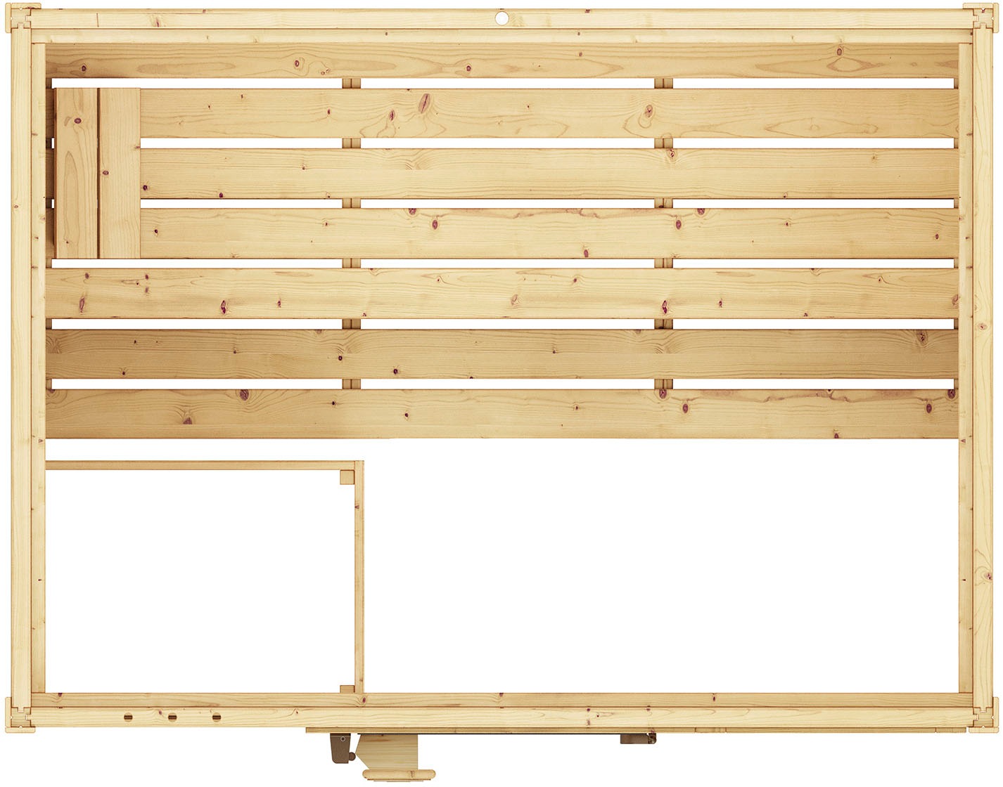 weka Sauna »Massivholzsauna VALIDA 2«, Blockbohlen, moderne Ganzglastür, Fensterelement