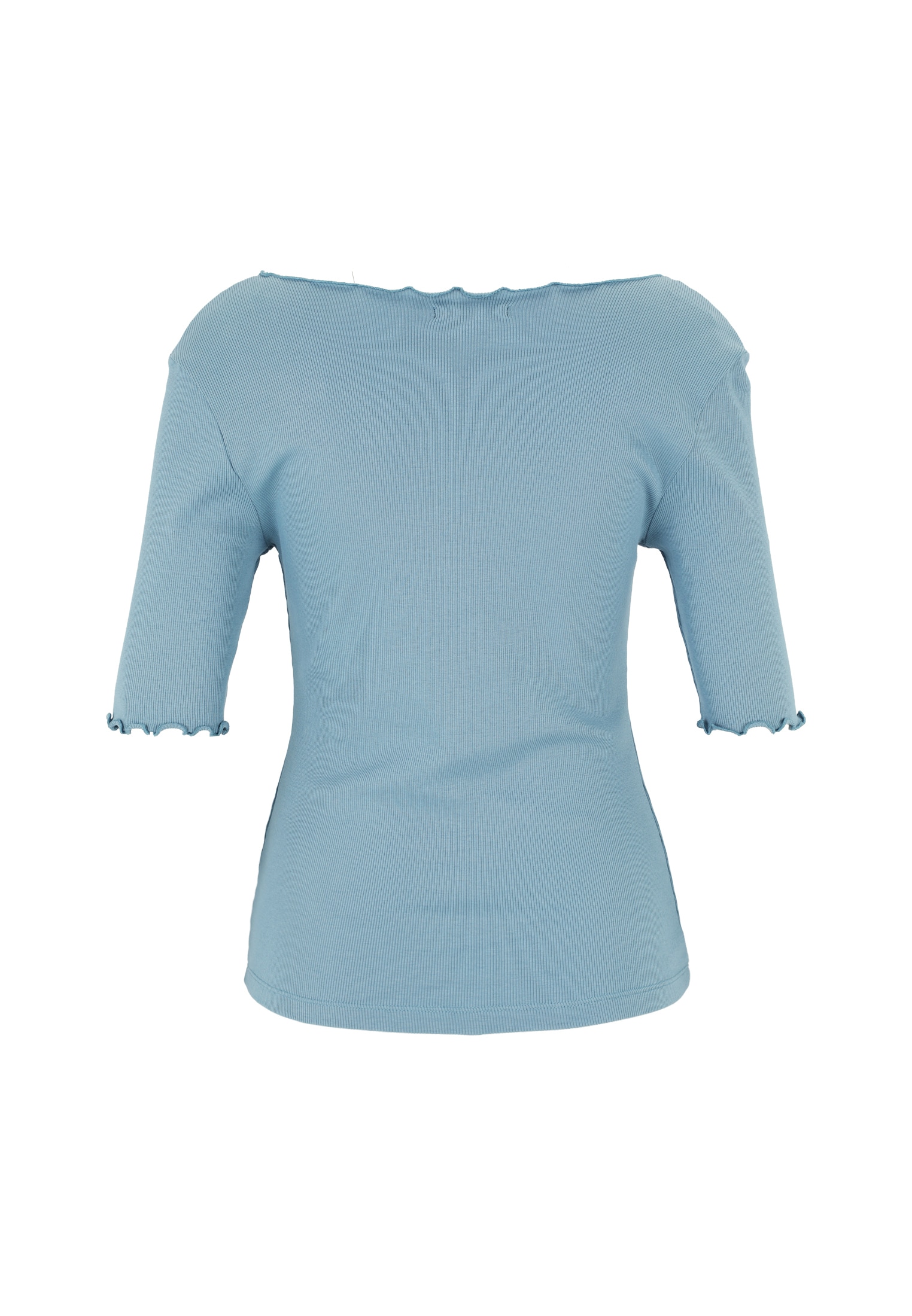 Zero 3/4-Arm-Shirt »zero Shirt mit gewellten Kanten«, (1 tlg.), weiteres Detail