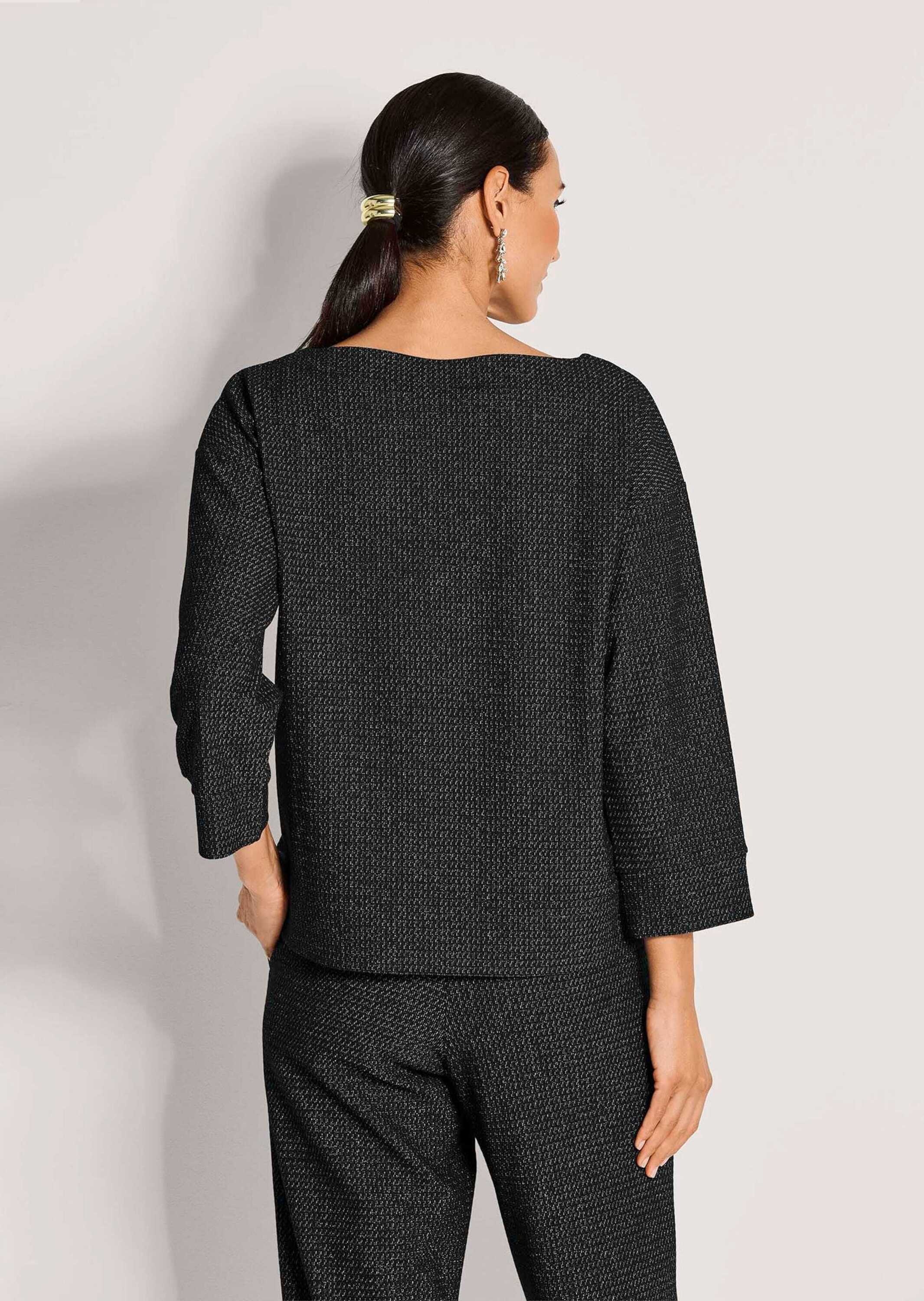 MADELEINE Langarmshirt »Sweatshirt Halbarm Glanzgarn-Oberteil«