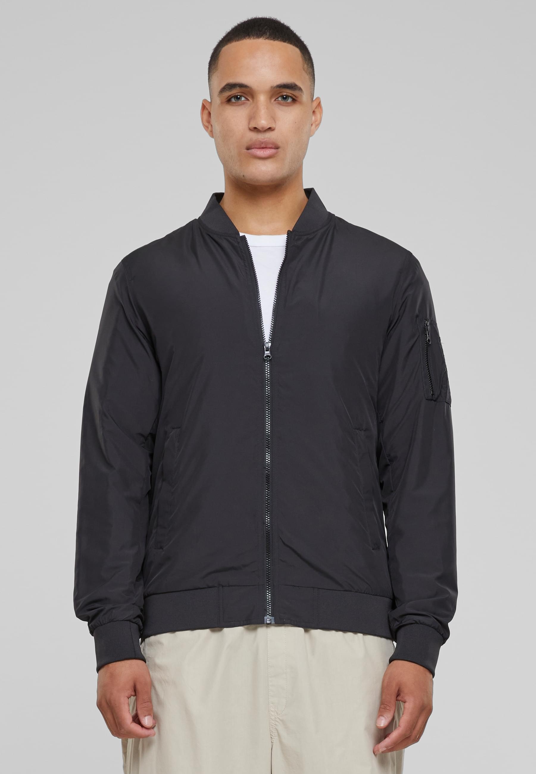 URBAN CLASSICS Allwetterjacke »Urban Classics Herren Light Bomber Jacket«, (1 St.), ohne Kapuze