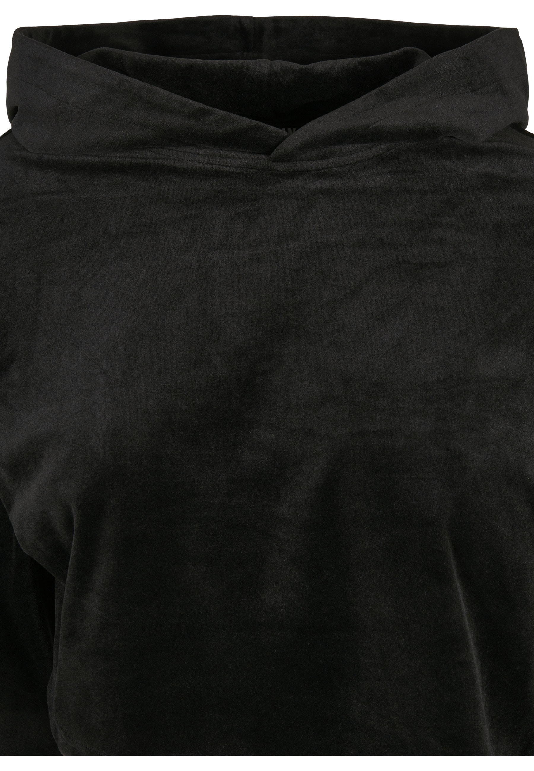 URBAN CLASSICS Hoodie »Urban Classics Damen Ladies Cropped Velvet Oversized Hoody«, 1 Stk.
