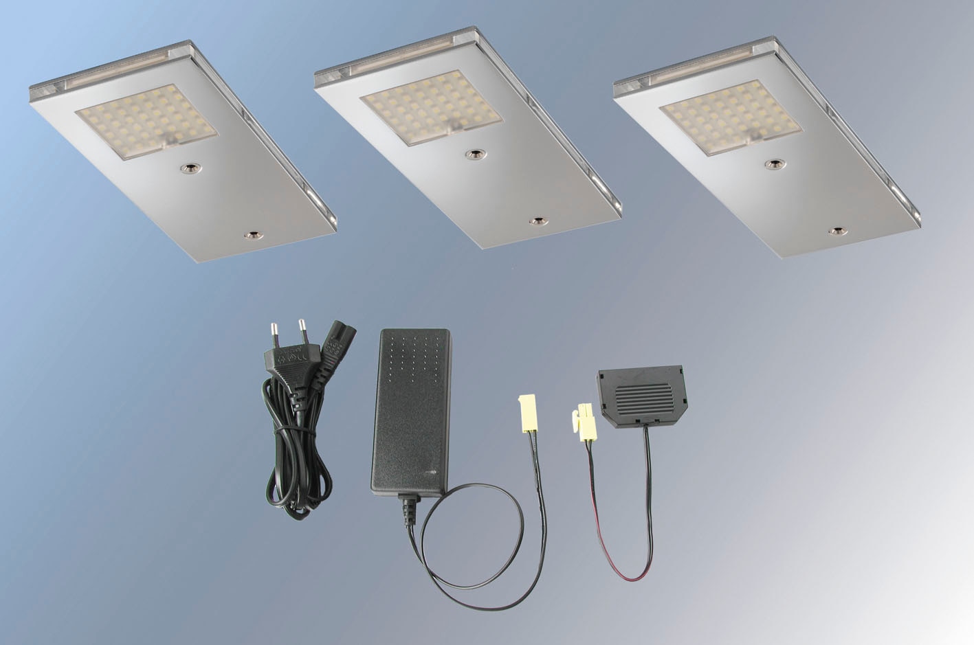EVOTEC Unterschrankleuchte »FLAT-1«, Leuchtmittel LED-Board | LED fest integriert, LED Set, 3 Stück