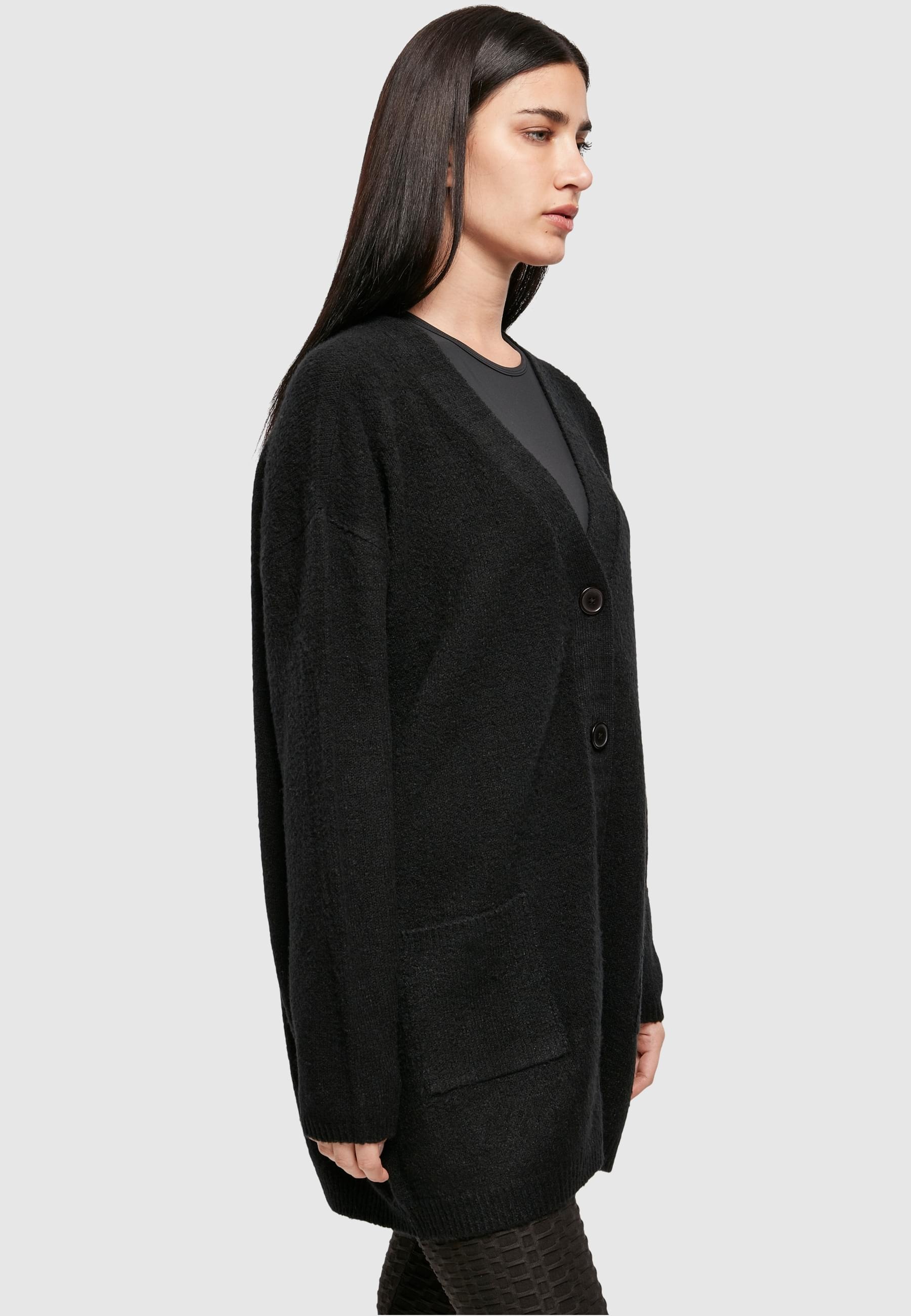 URBAN CLASSICS Strickjacke »Urban Classics Damen Ladies Chunky Fluffy Knit Cardigan«