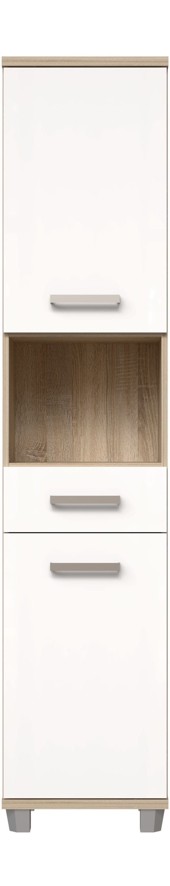FORTE Hochschrank »Veris«, Hochschrank, Türanschlag wählbar, Metallgriffe, Stauraum