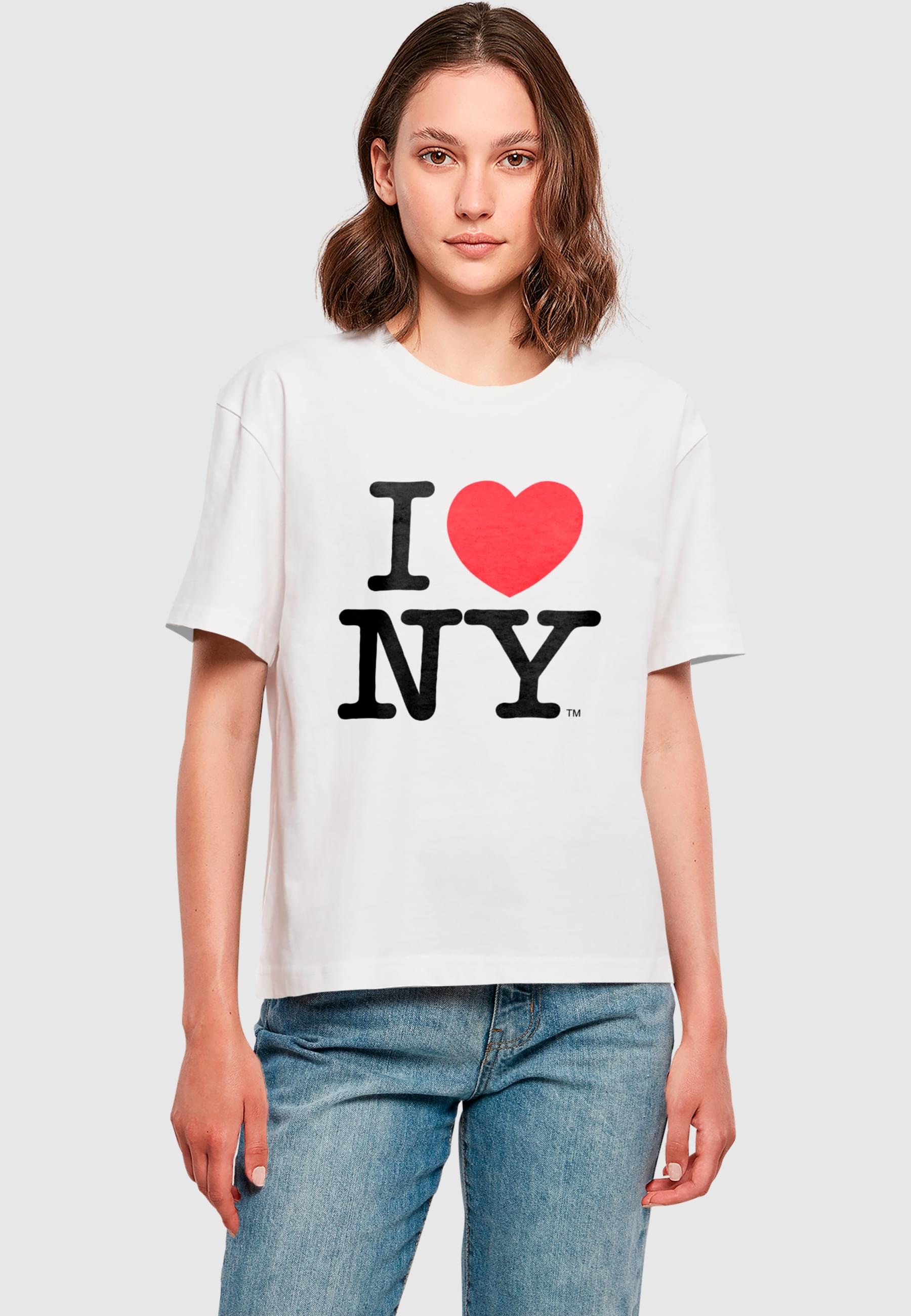 Merchcode T-Shirt »Merchcode Ladies I Love NY Tee«, (1 tlg.)