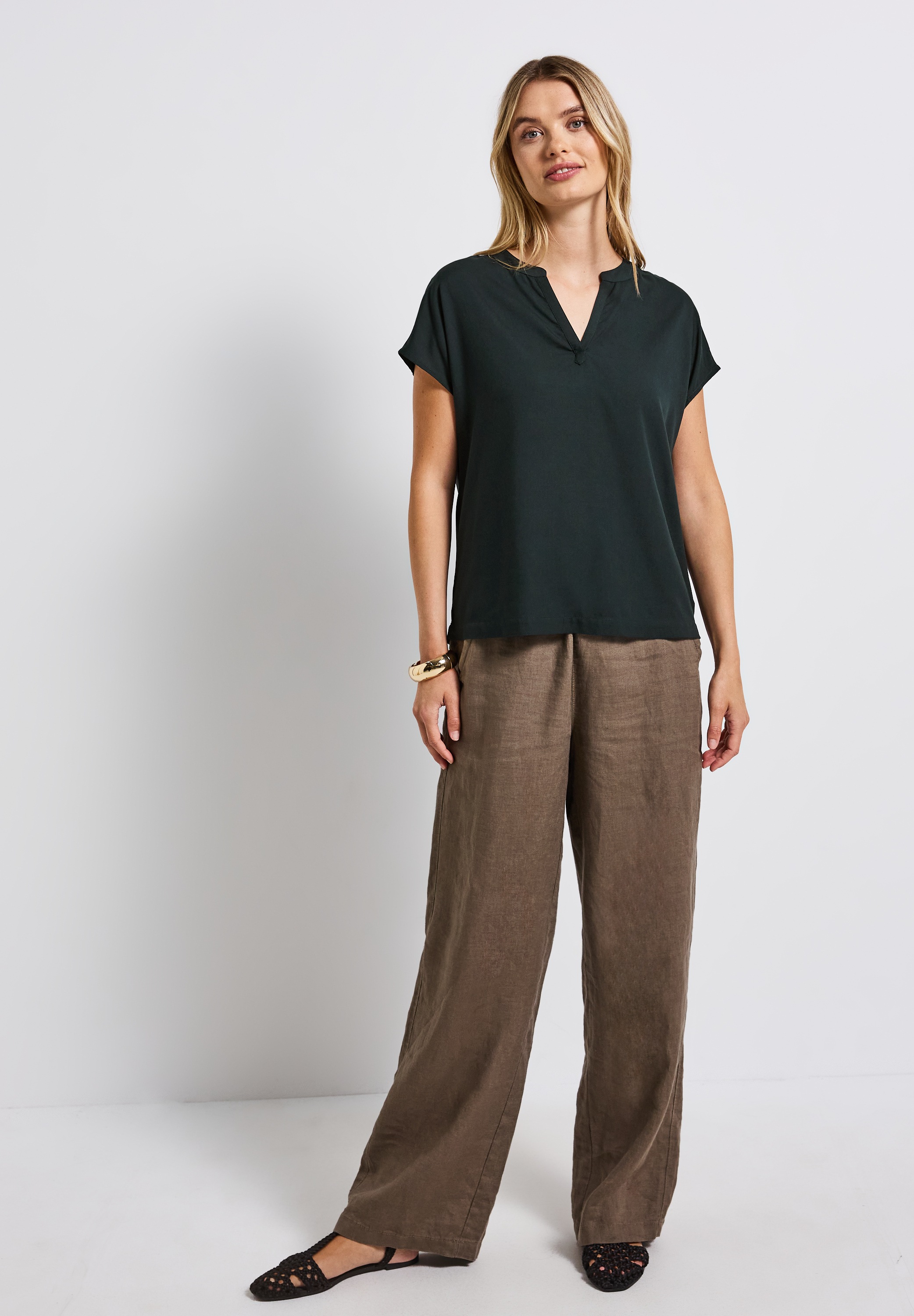 Thumbnail - STREET ONE Kurzarmbluse aus softer Viskose