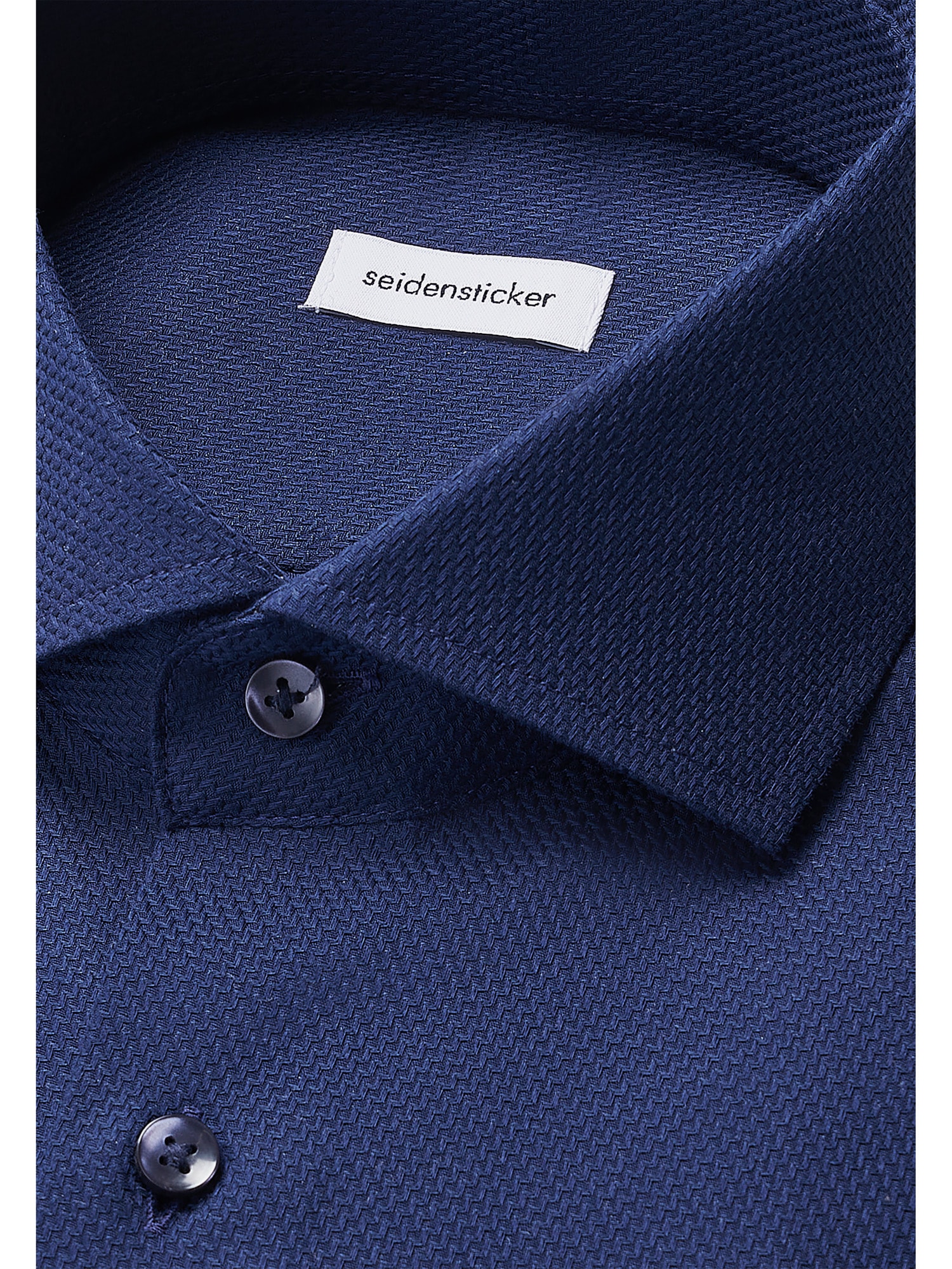 seidensticker Businesshemd »Schwarze Rose« Regular 1/1 Kentkragen Struktur