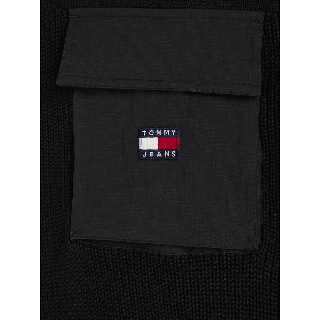 Tommy Jeans Troyer »TJM REG MIX FABRIC TECH SWEATER«