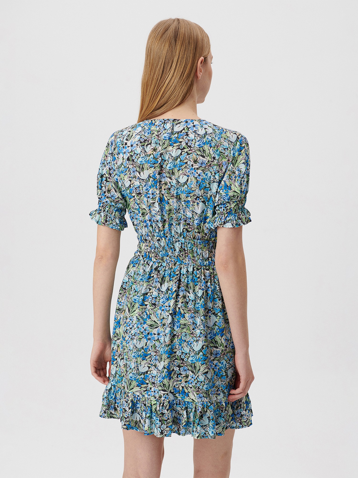 Mavi Minikleid »SHORT SLEEVE WOVEN DRESS«, Kleid kurz