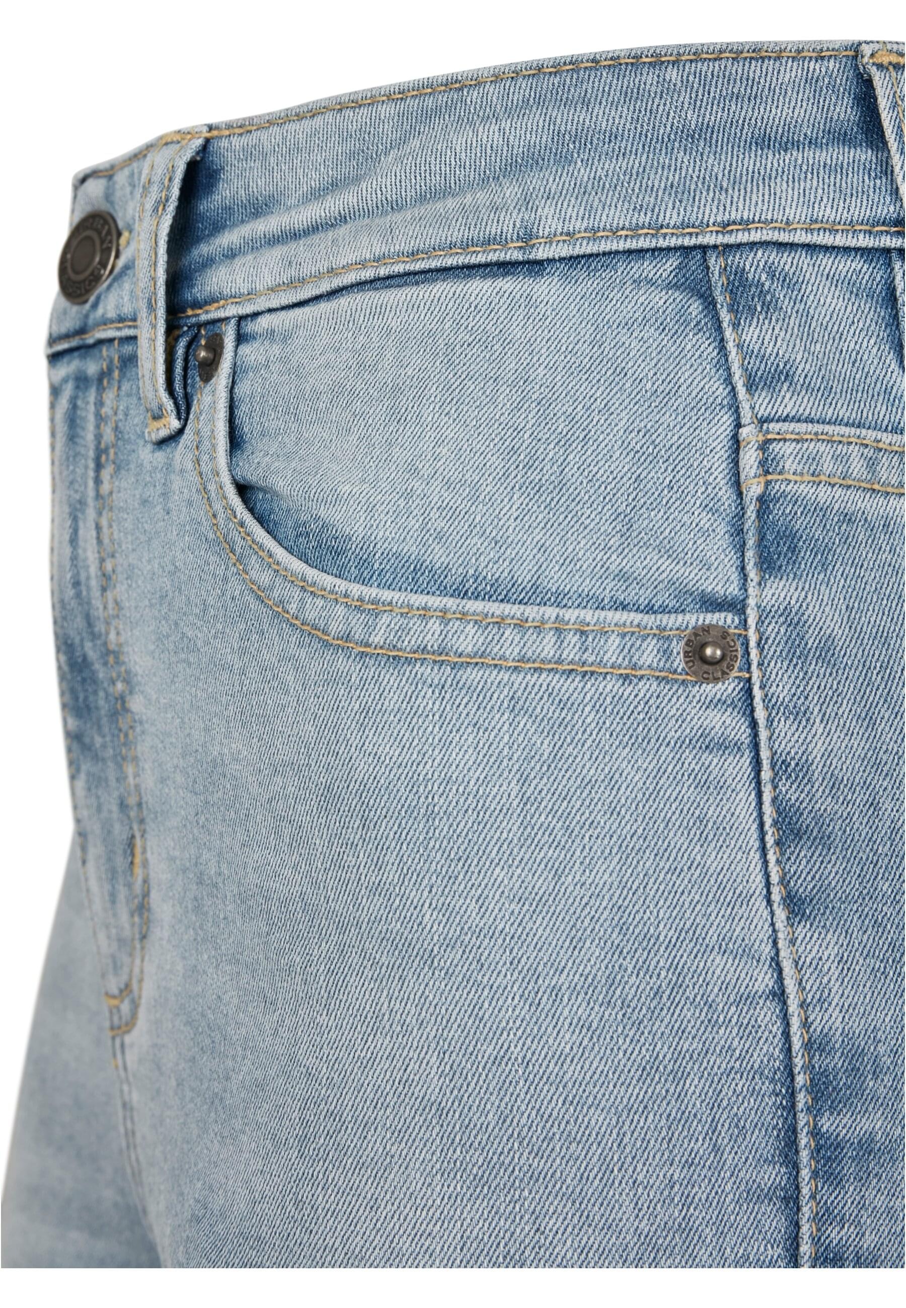 URBAN CLASSICS Bequeme Jeans »Urban Classics Damen Ladies High Waist Slim Jeans«, (1 tlg.)