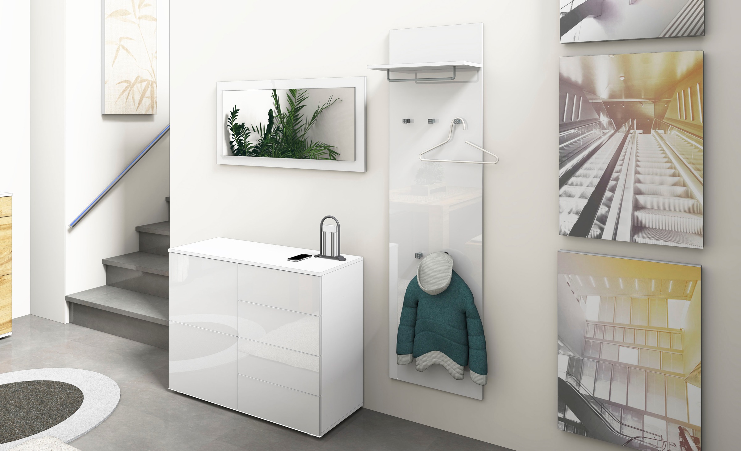 Thumbnail - borchardt Möbel Garderoben-Set 3 Stk. tlg.