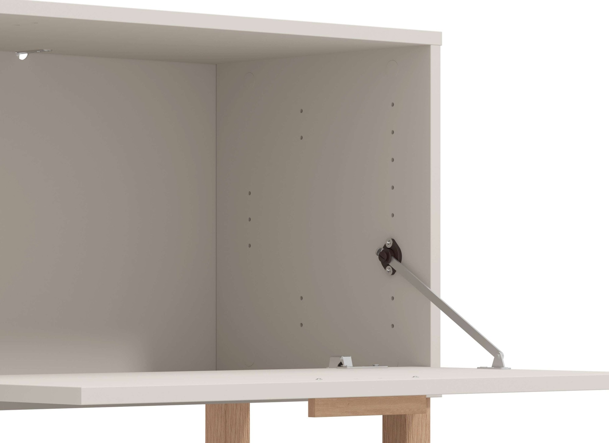 Home affaire TV-Board »Sheffield TV-Bank, TV-Schrank, TV-Lowboard, TV-Möbel, Breite 157 cm«, Klapptür, 2D-beschichtetes MDF-Profil, Heißprägedetails