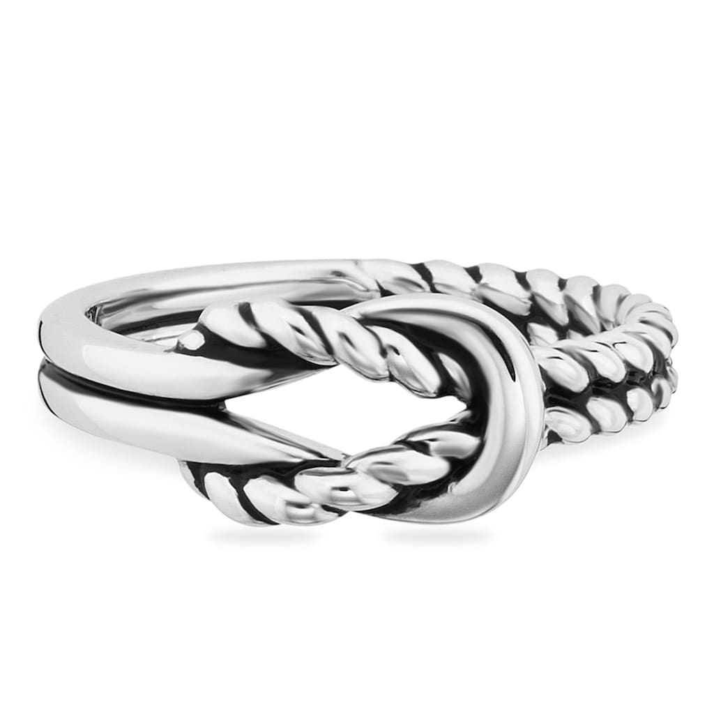 CAÏ Fingerring »925/- Sterling Silber rhodiniert Knoten«