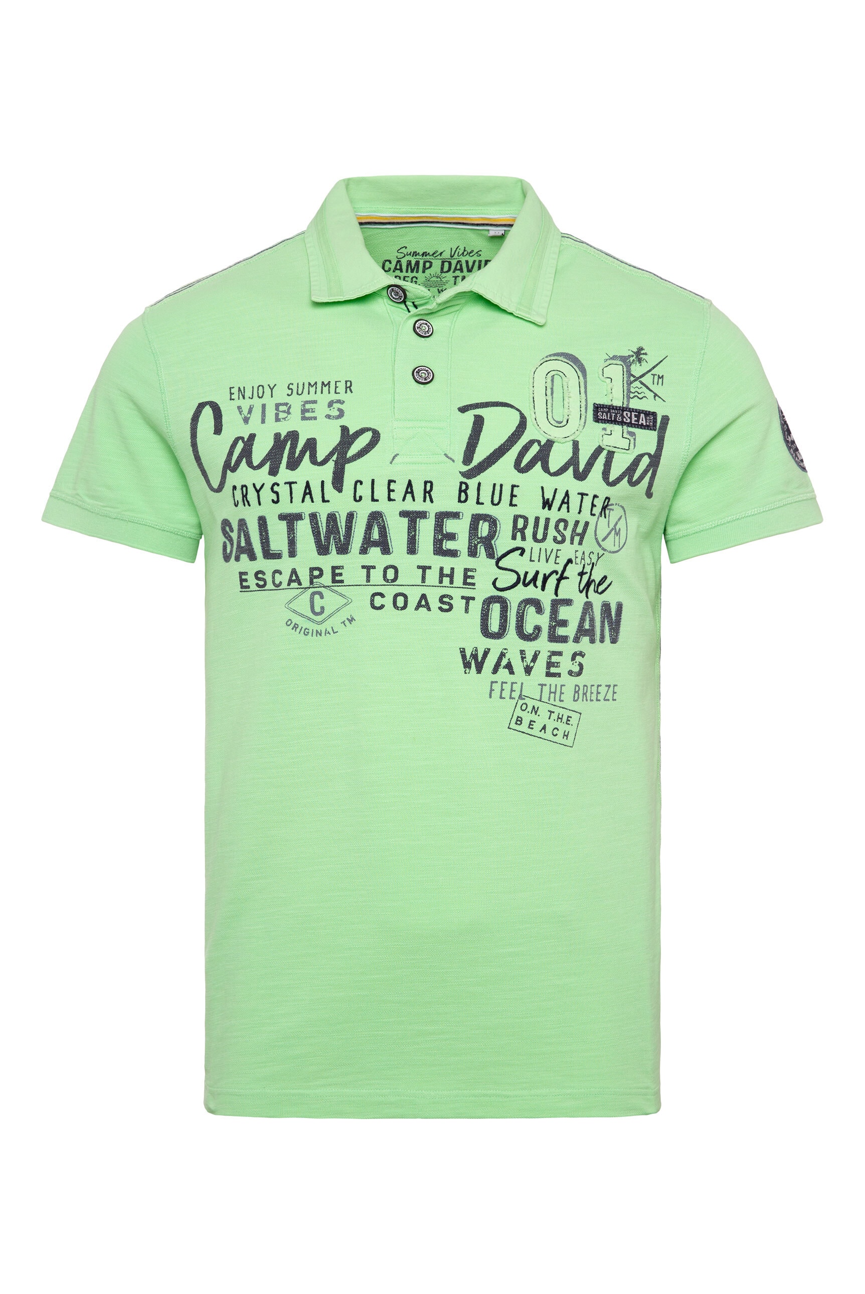 CAMP DAVID Poloshirt, aus Baumwolle