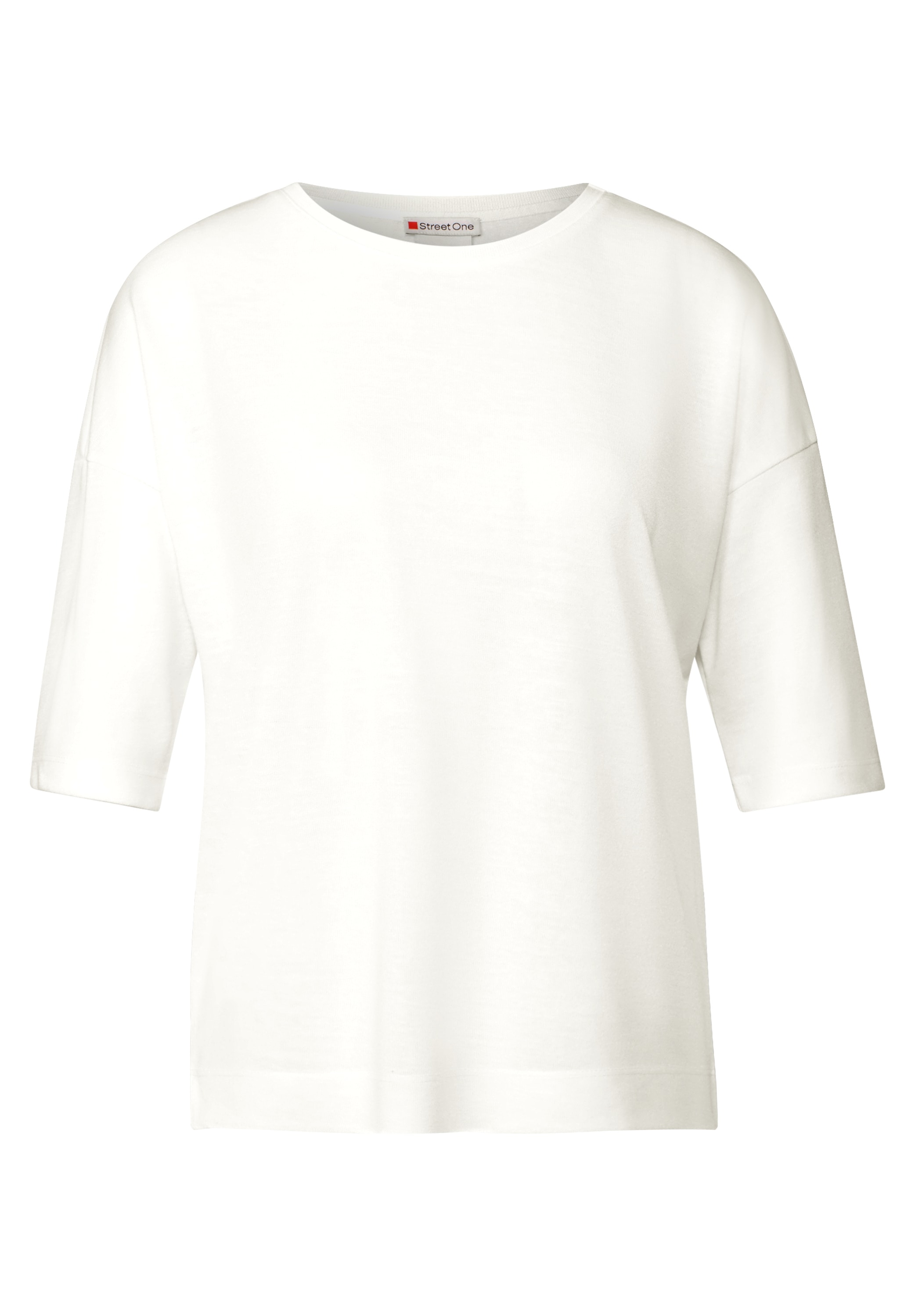 STREET ONE T-Shirt, mit Seitlichen Einschlitzen am Saum
