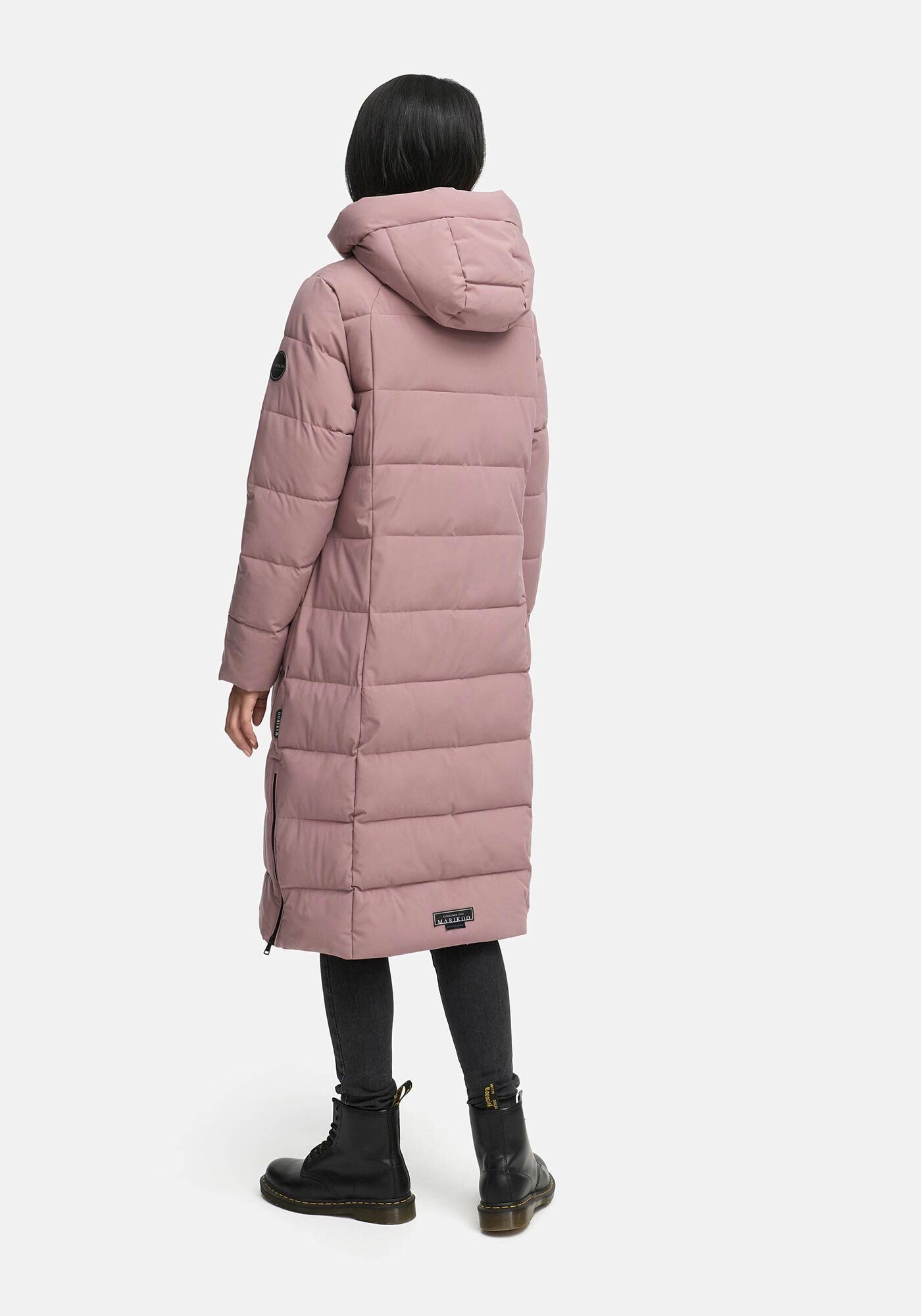 Marikoo Winterjacke »Lanitaa« Steppmantel mit abnehmbarer Kapuze