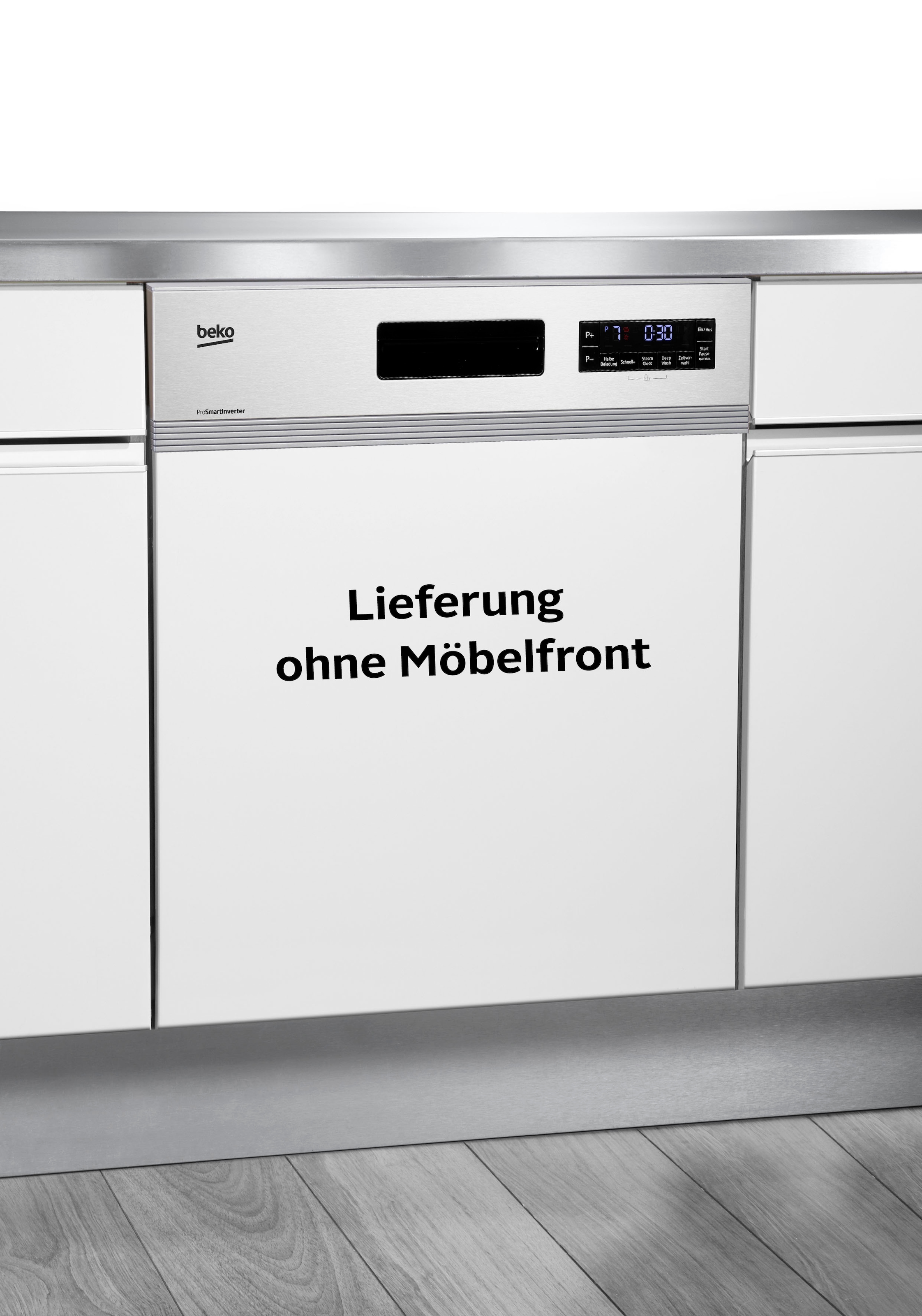 BEKO teilintegrierbarer Geschirrspüler »DSN28640X«, DSN28640X, 16 Maßgedecke