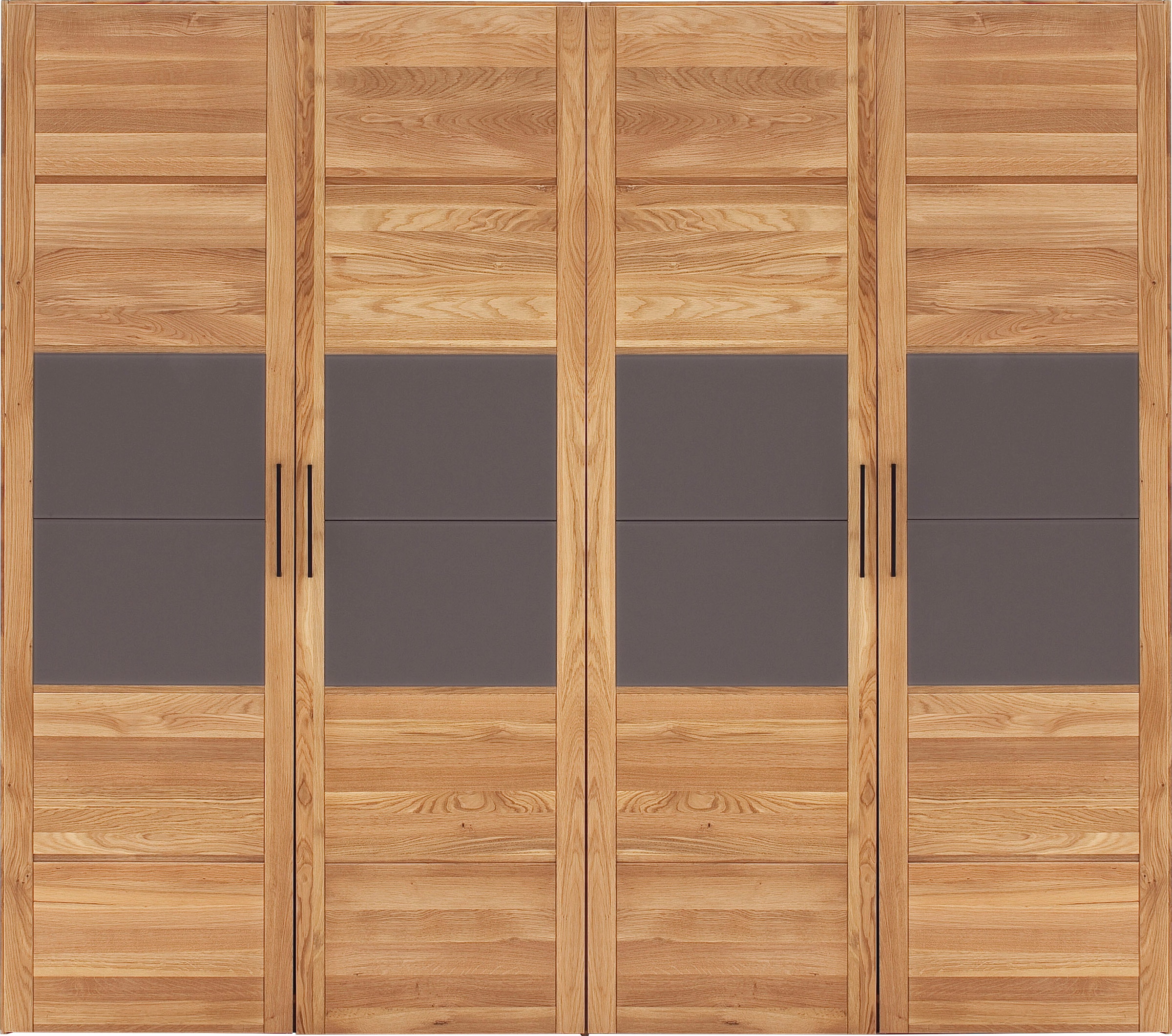 Home affaire Kleiderschrank "Chamara" aus massivem Eichenholz, in unterschiedlichen Breiten, Höhe 218 cm
