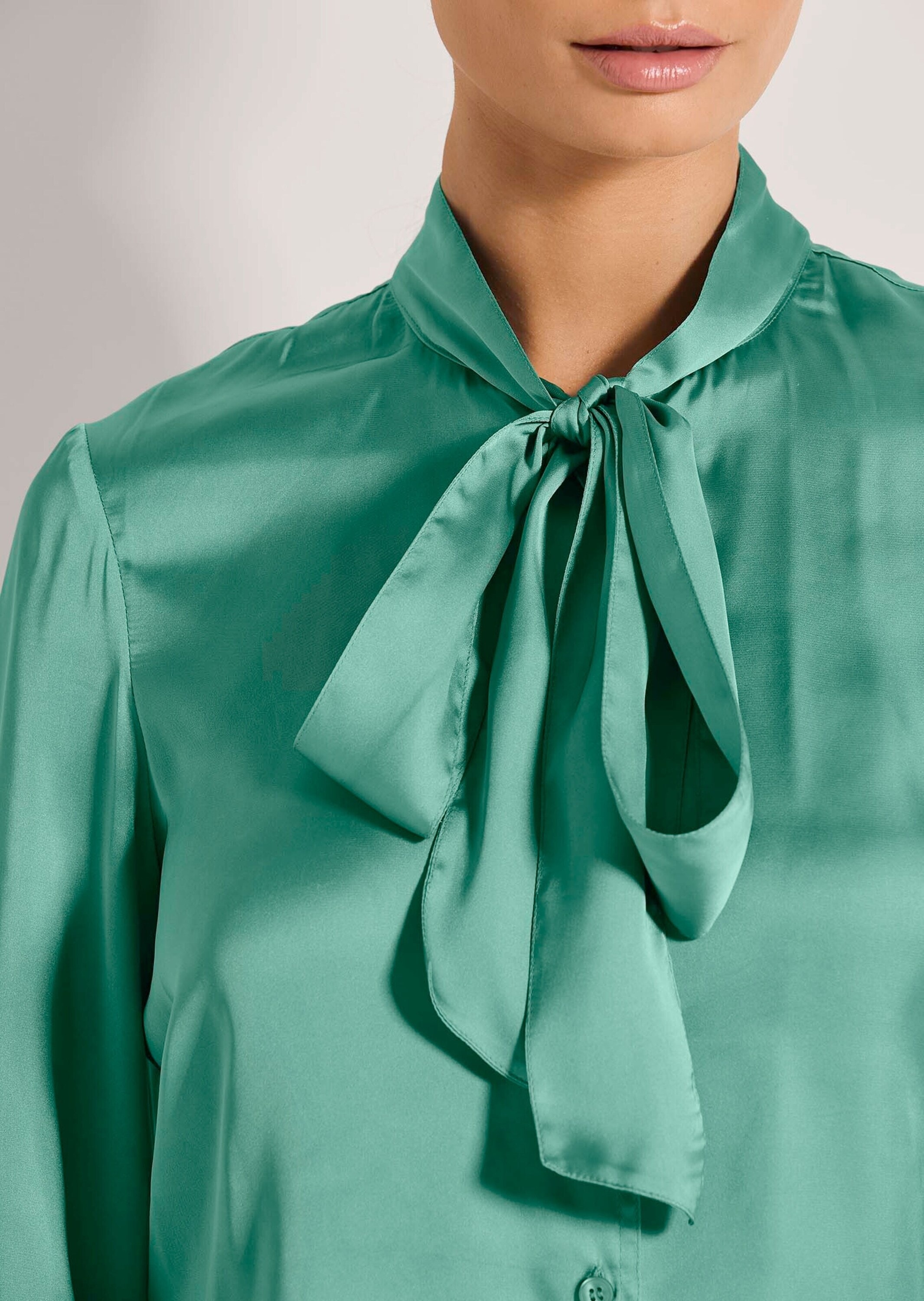 MADELEINE Langarmbluse »Bluse Satinbluse mit Schluppe«
