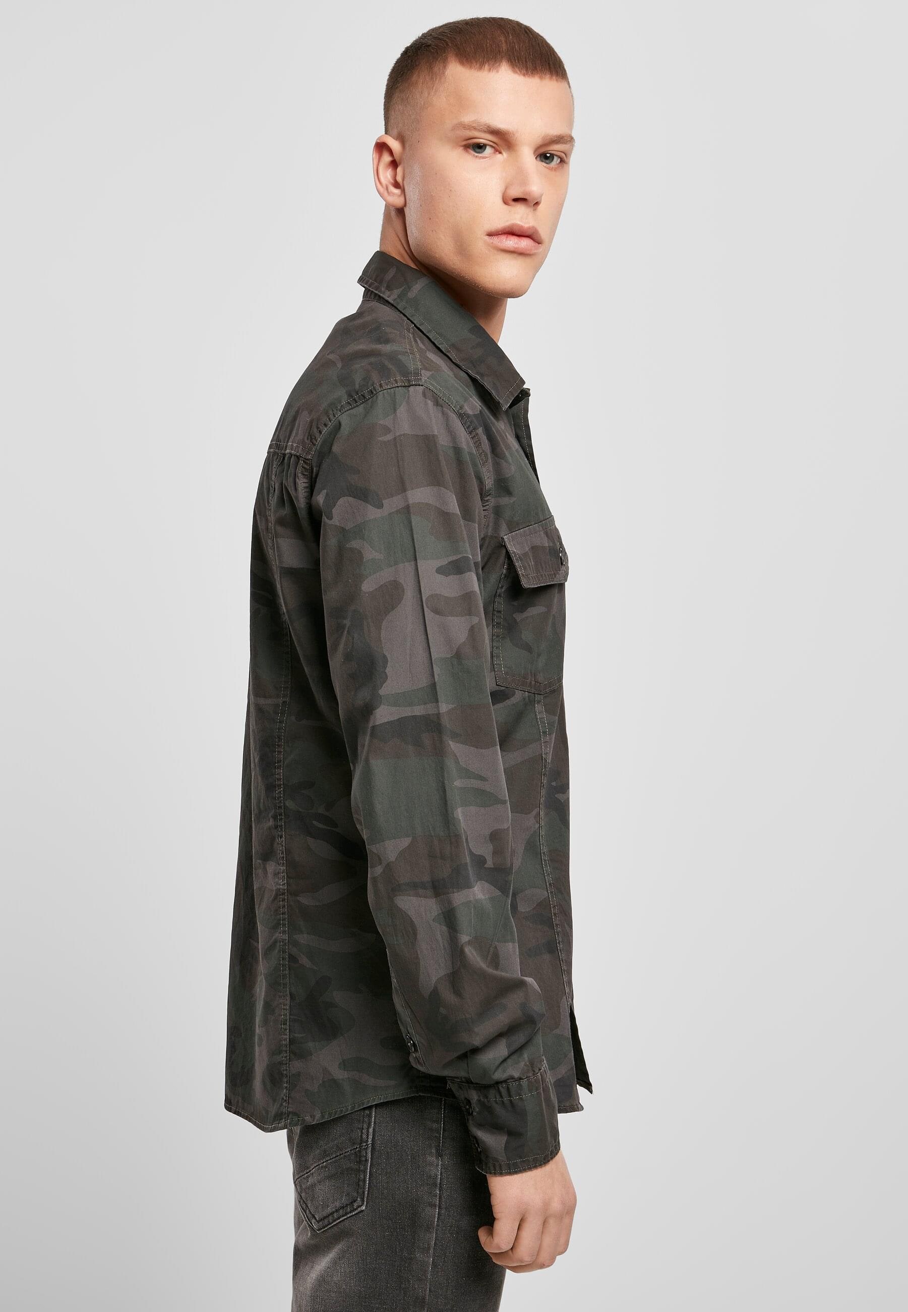 Brandit Langarmhemd »Brandit Herren Slim Worker Shirt«, (1 tlg.)