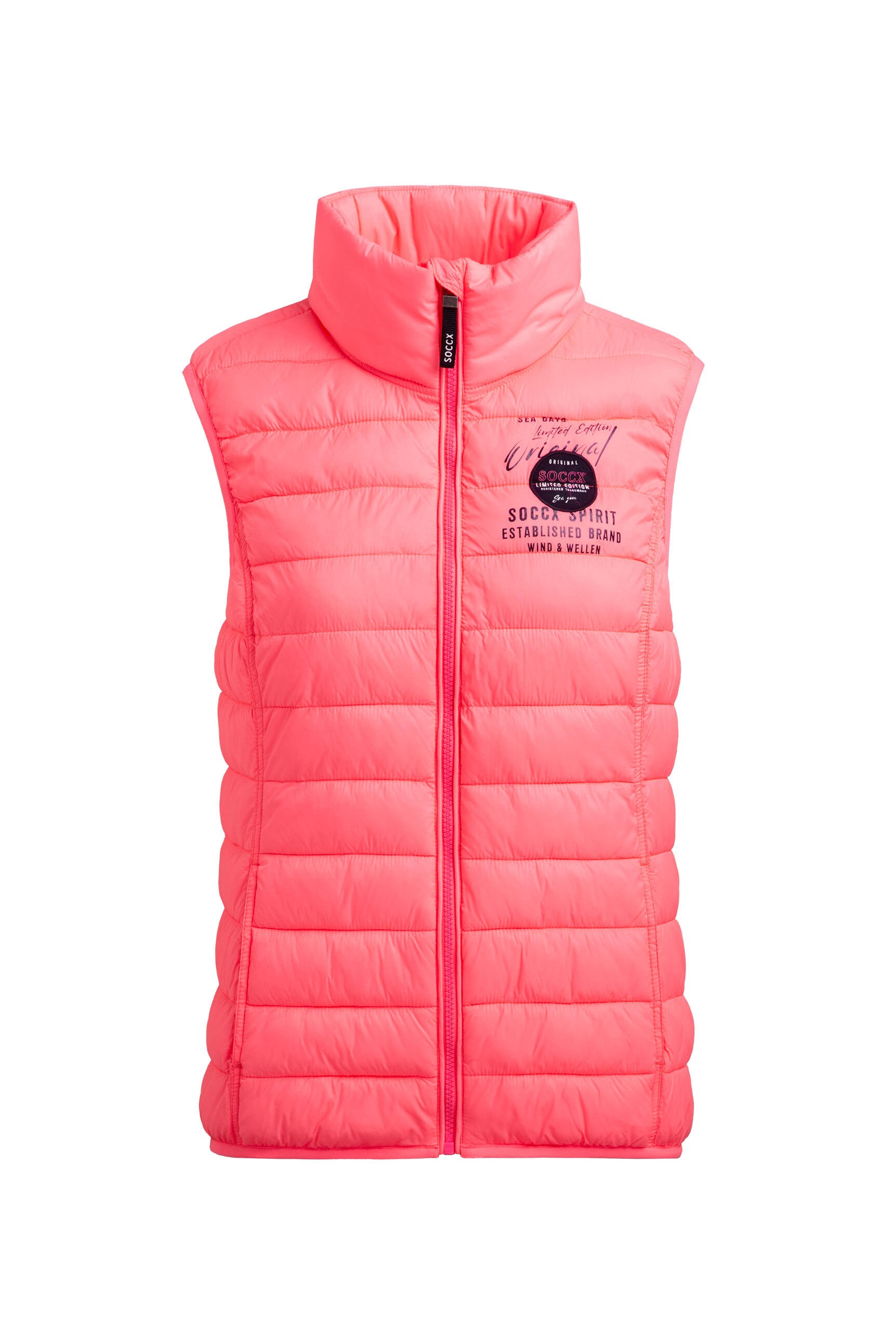 SOCCX Steppweste mit elastischem Saumabschluss günstig online kaufen