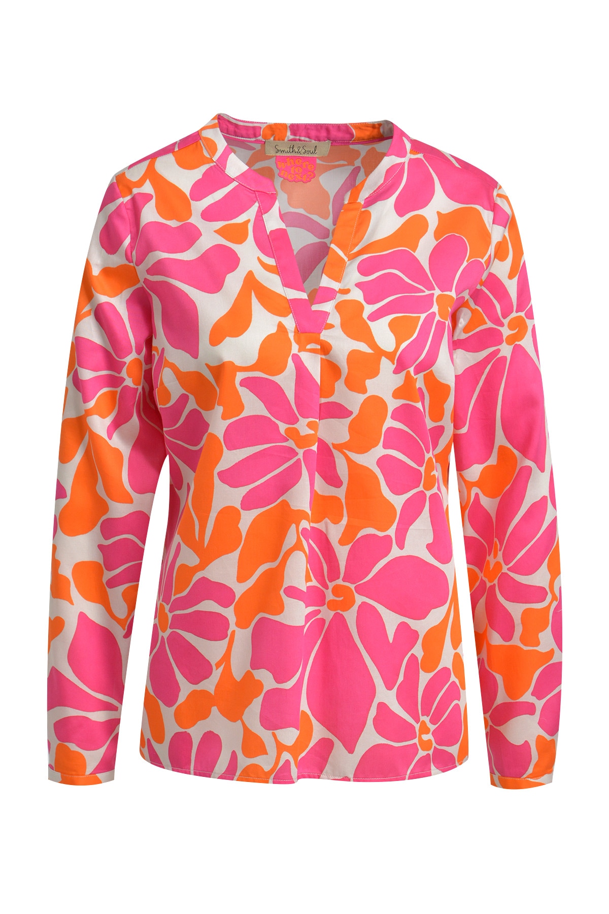 Smith & Soul Langarmbluse mit Allover-Print günstig online kaufen