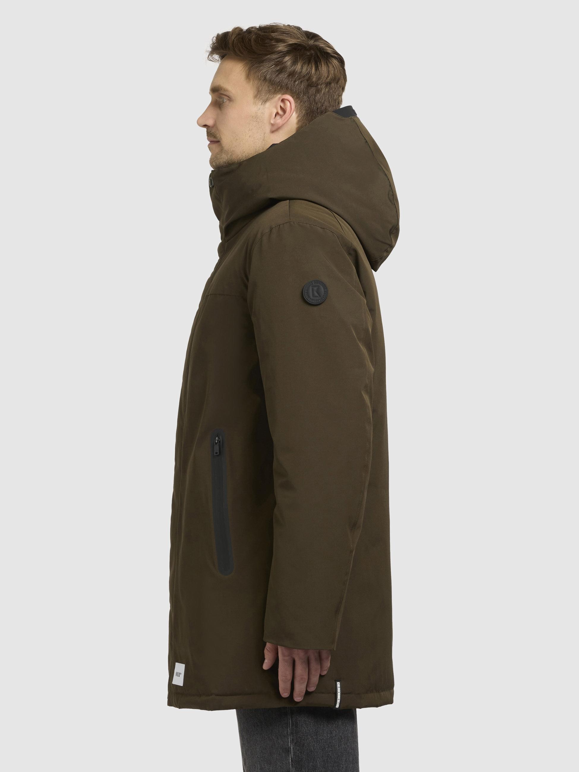 khujo Kurzmantel »Kann-YM«, Kurzer Herren Wintermantel mit Kapuze