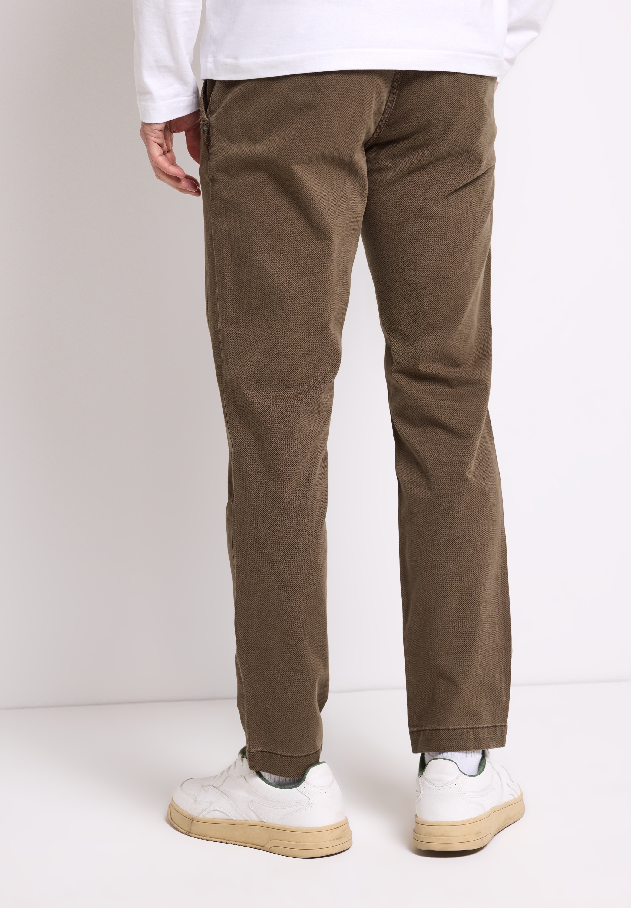 STREET ONE MEN Chinohose  aus Baumwolle mit Stretchanteil