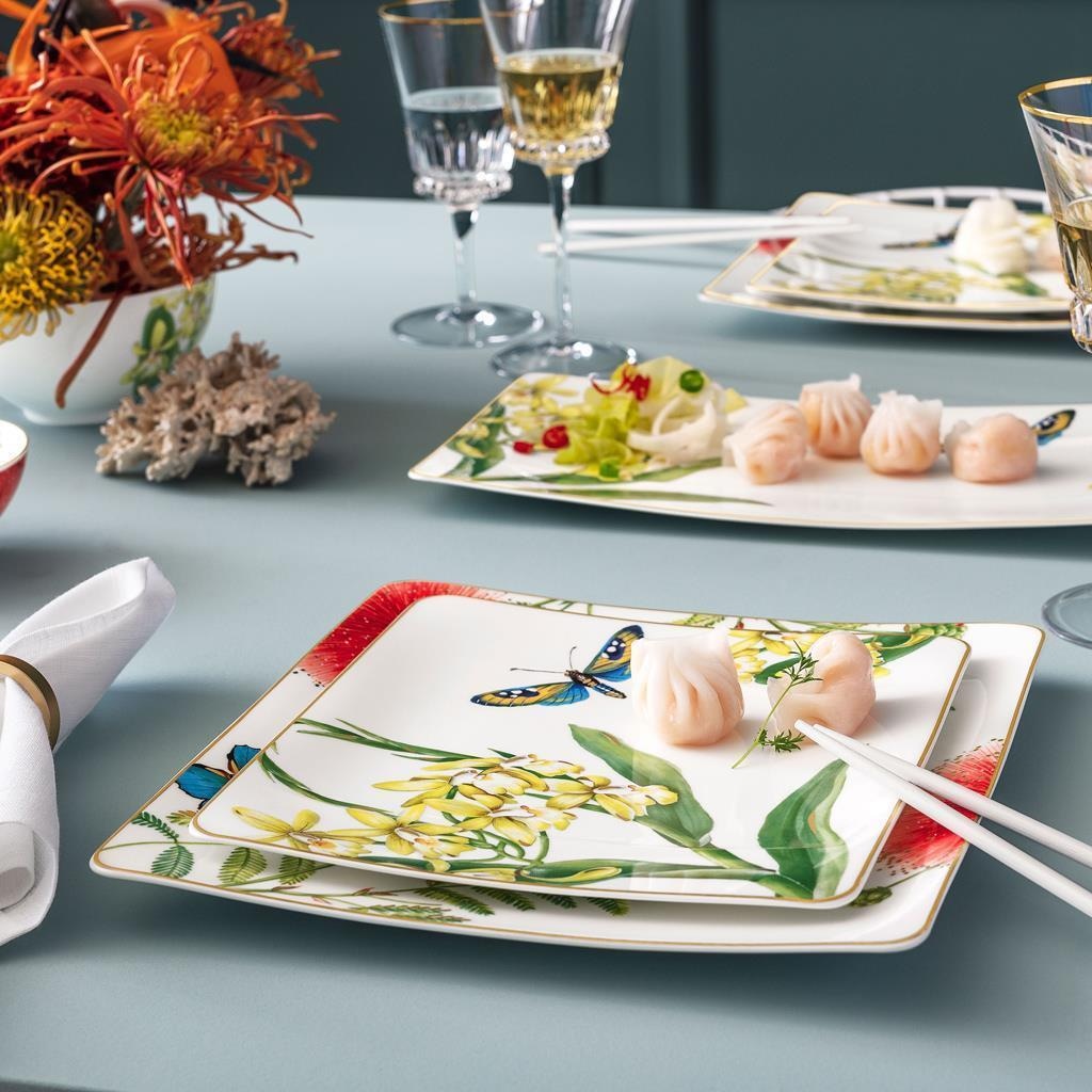 Villeroy & Boch Geschirr-Set »Tafelservice Amazonia 12er Set bunt« Handwäsche wird empfohlen