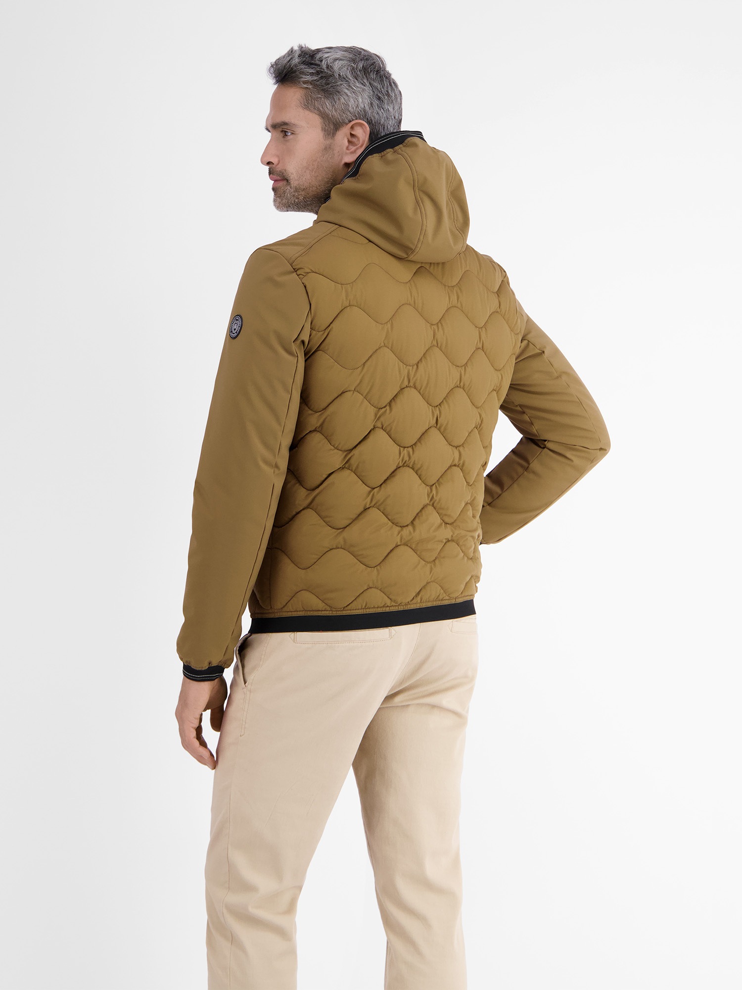 LERROS Outdoorjacke »LERROS Softshell-Hybrid Blouson«, mit Kapuze, Windabweisend
